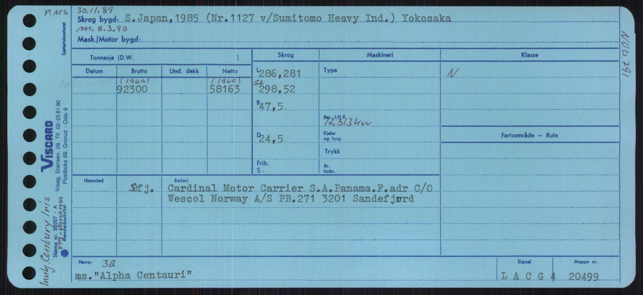 Sjøfartsdirektoratet med forløpere, Skipsmålingen, AV/RA-S-1627/H/Ha/L0001/0001: Fartøy, A-Eig / Fartøy A-Bjøn, p. 141