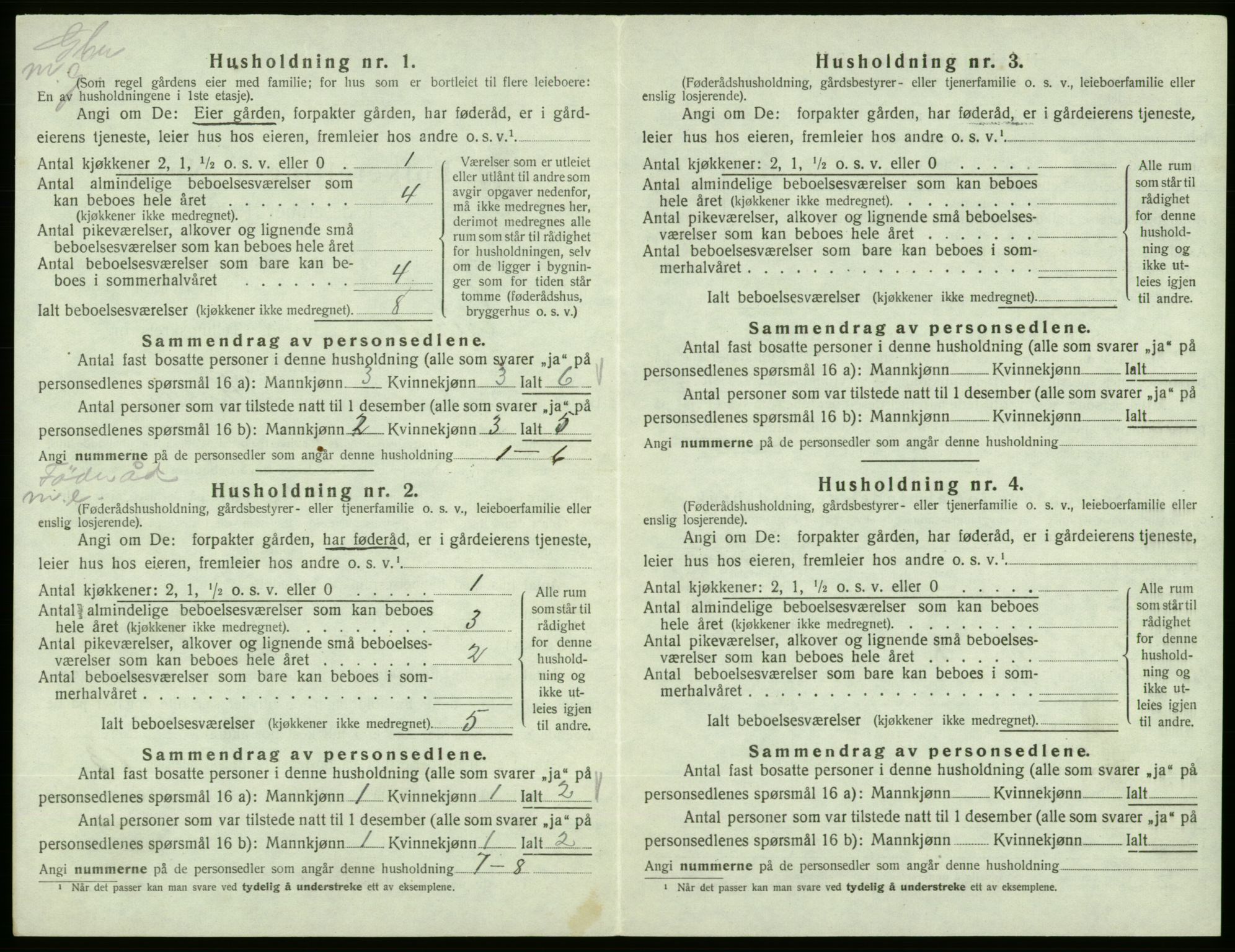 SAB, 1920 census for Vikebygd, 1920, p. 256