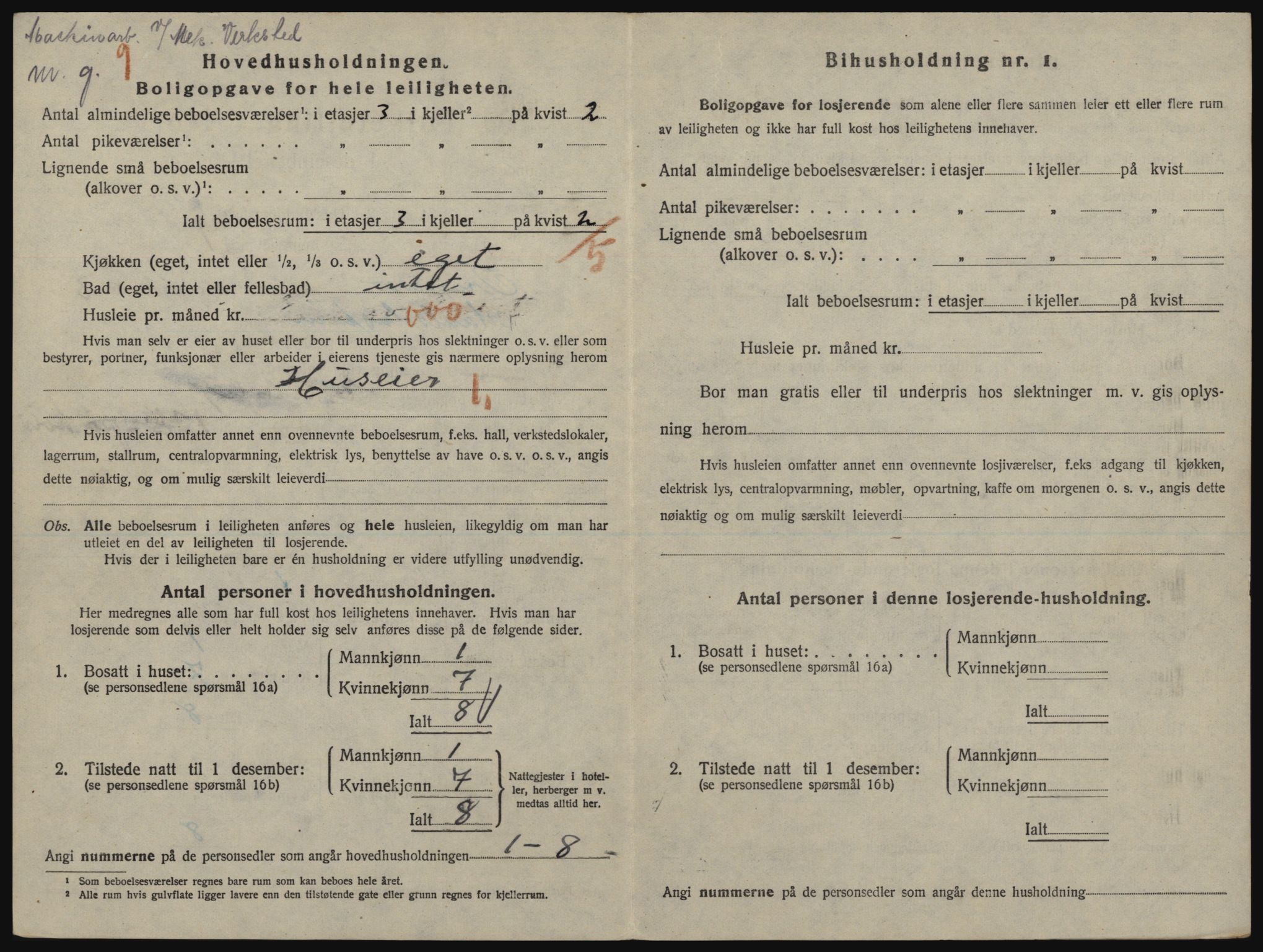 SATØ, 1920 census for Tromsø, 1920, p. 3194