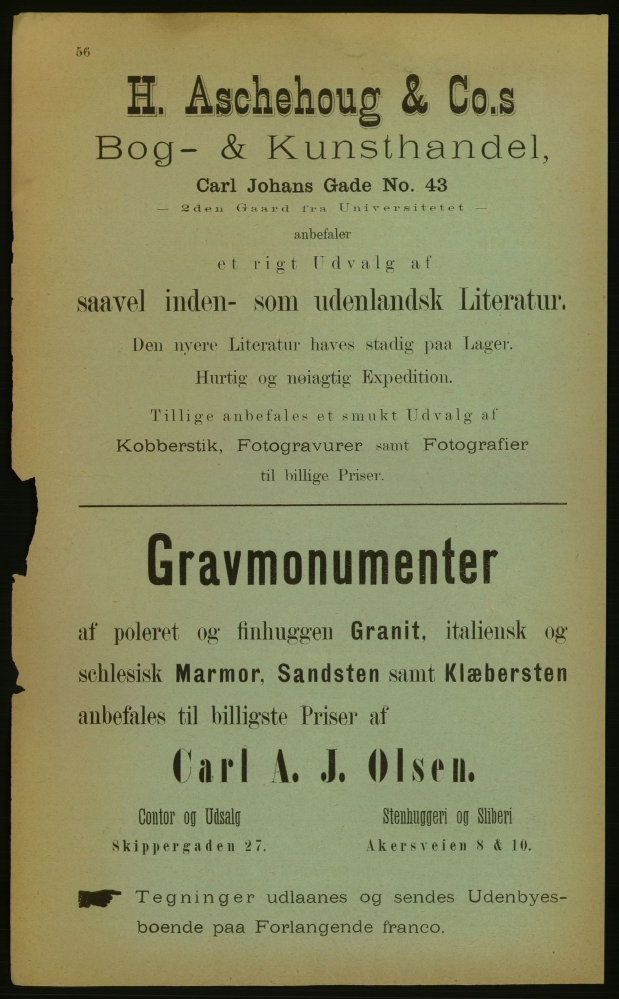 Kristiania/Oslo adressebok, PUBL/-, 1883, p. 56