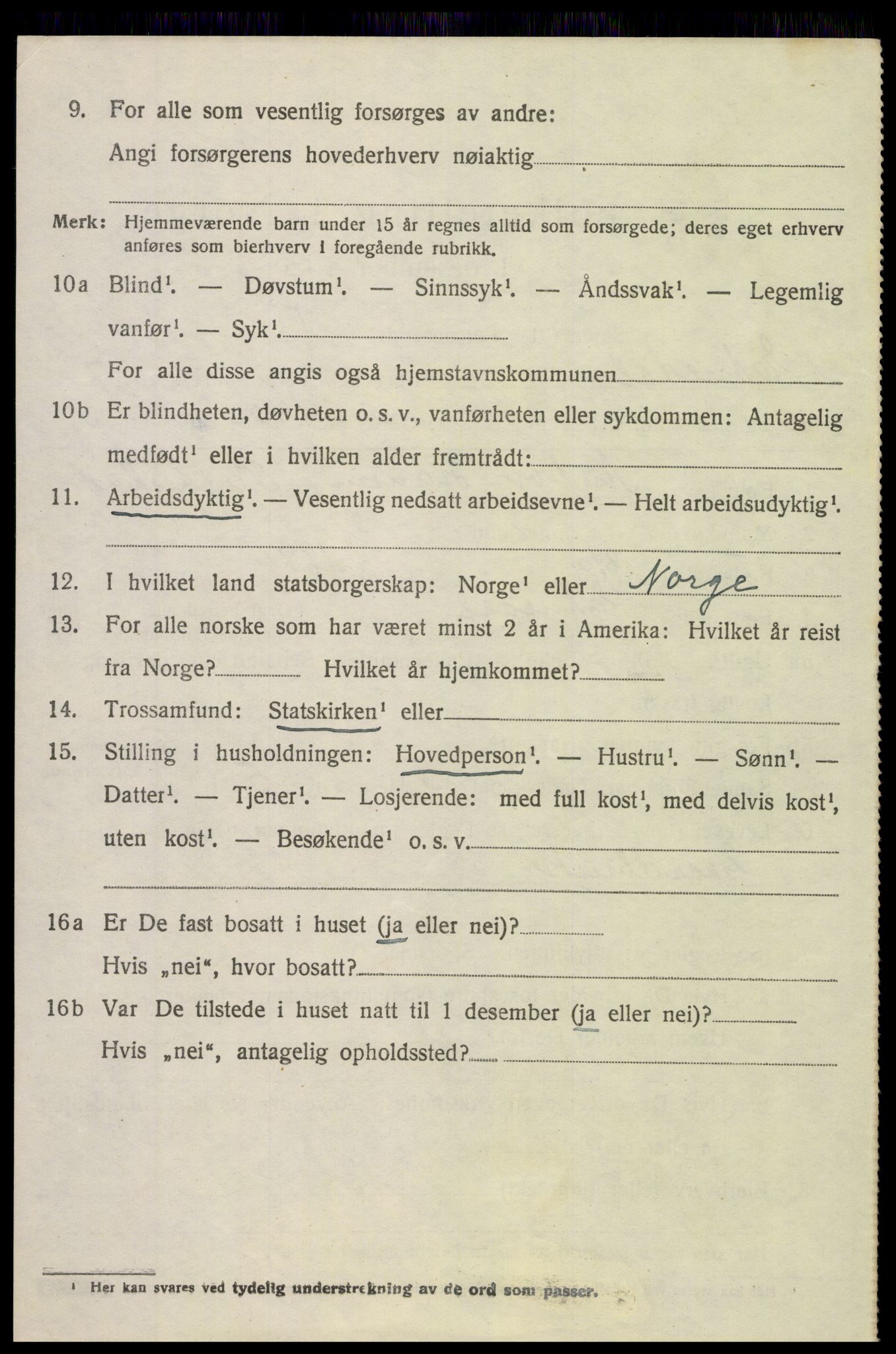 SAH, 1920 census for Etnedal, 1920, p. 2883