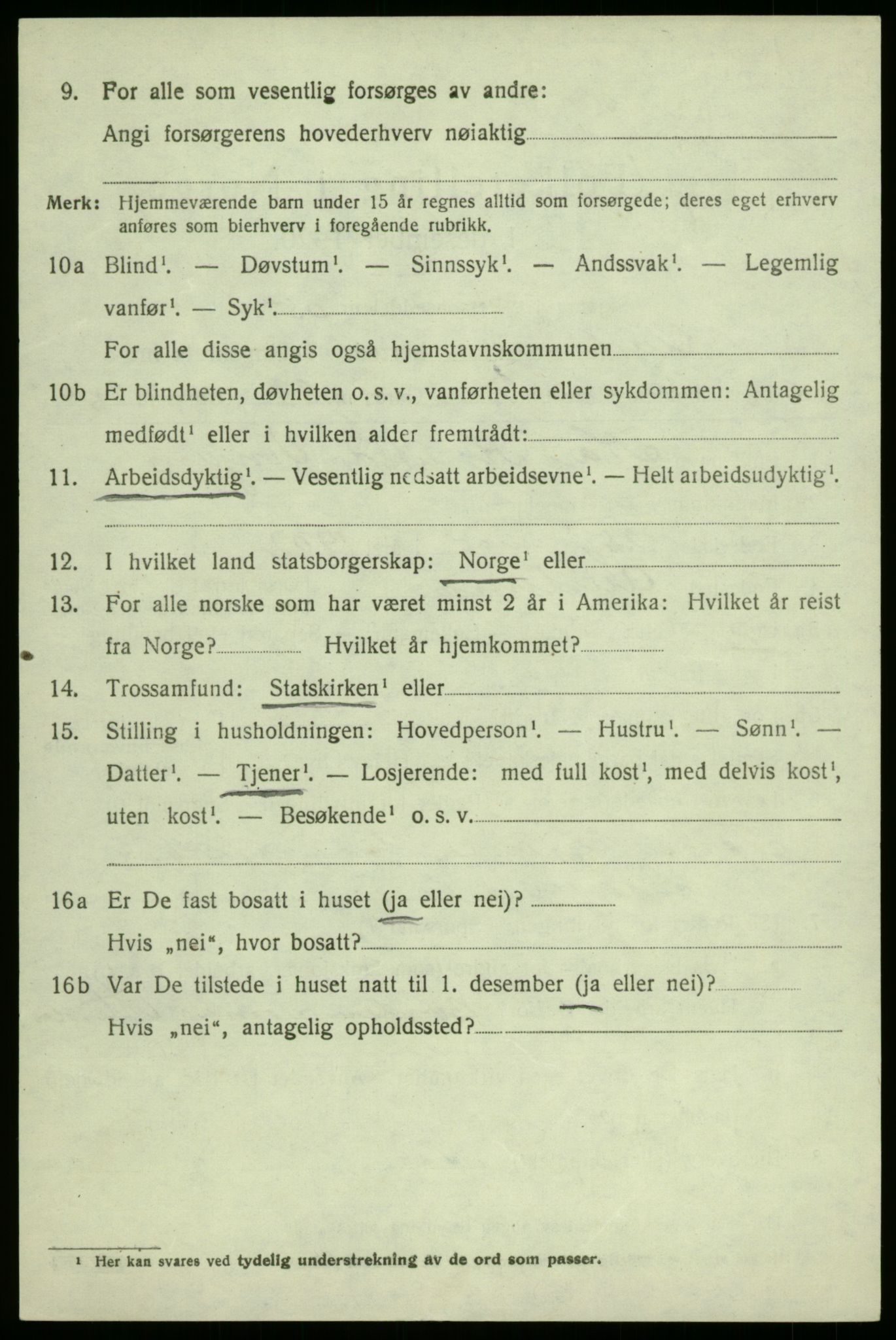 SAB, 1920 census for Aurland, 1920, p. 1893