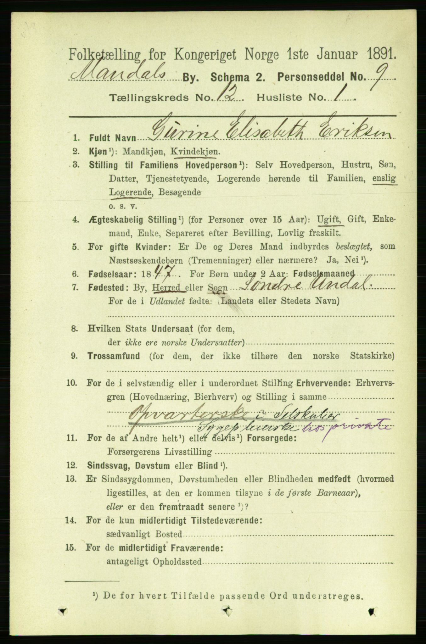 RA, 1891 census for 1002 Mandal, 1891, p. 2898