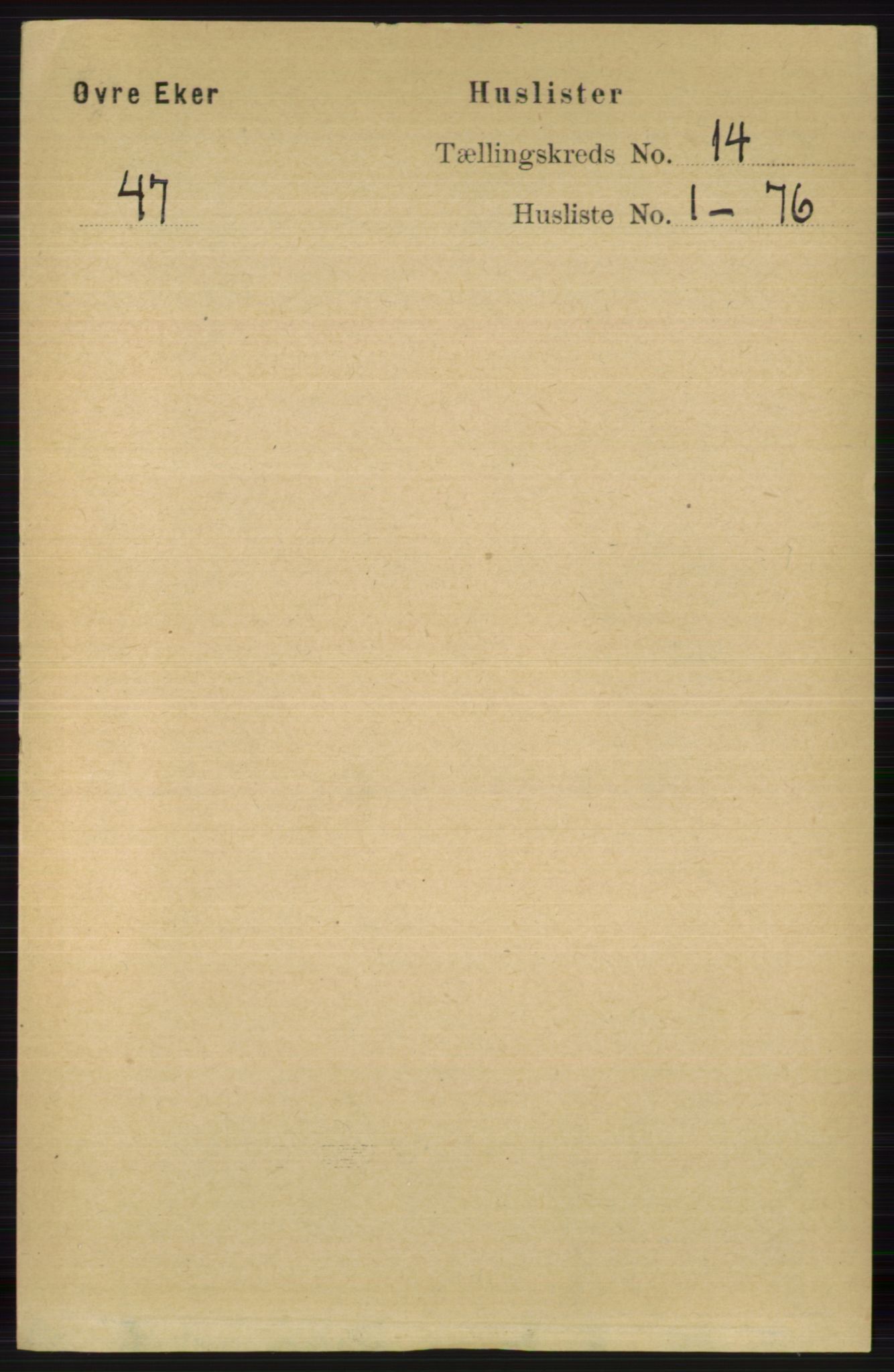 RA, 1891 census for 0624 Øvre Eiker, 1891, p. 6375