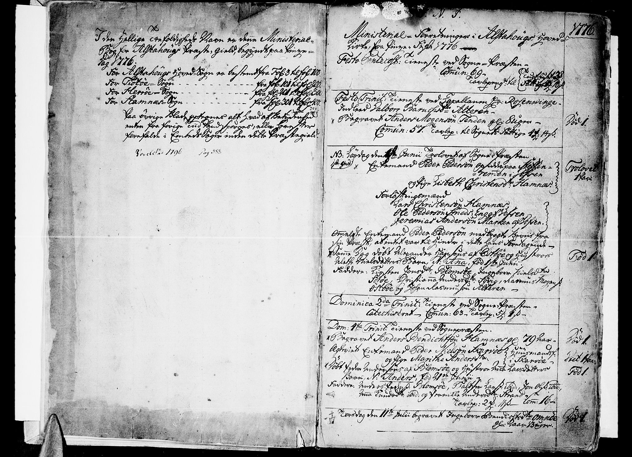 Ministerialprotokoller, klokkerbøker og fødselsregistre - Nordland, AV/SAT-A-1459/830/L0439: Parish register (official) no. 830A07 /1, 1776-1800, p. 3