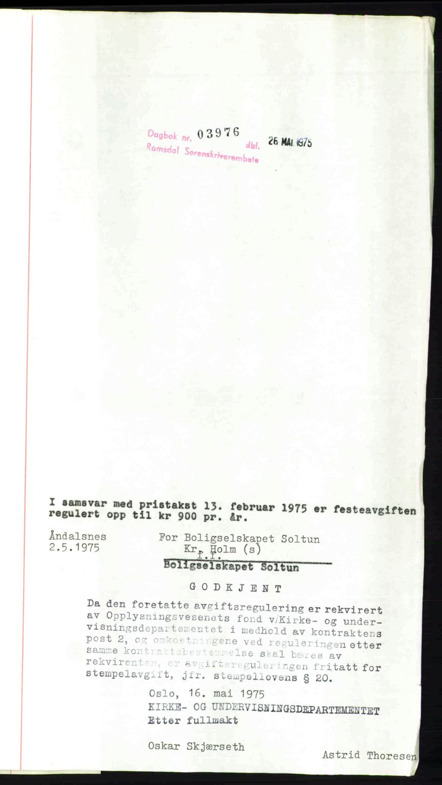 Romsdal sorenskriveri, AV/SAT-A-4149/1/2/2C: Mortgage book no. A31, 1949-1949, Diary no: : 2745/1949