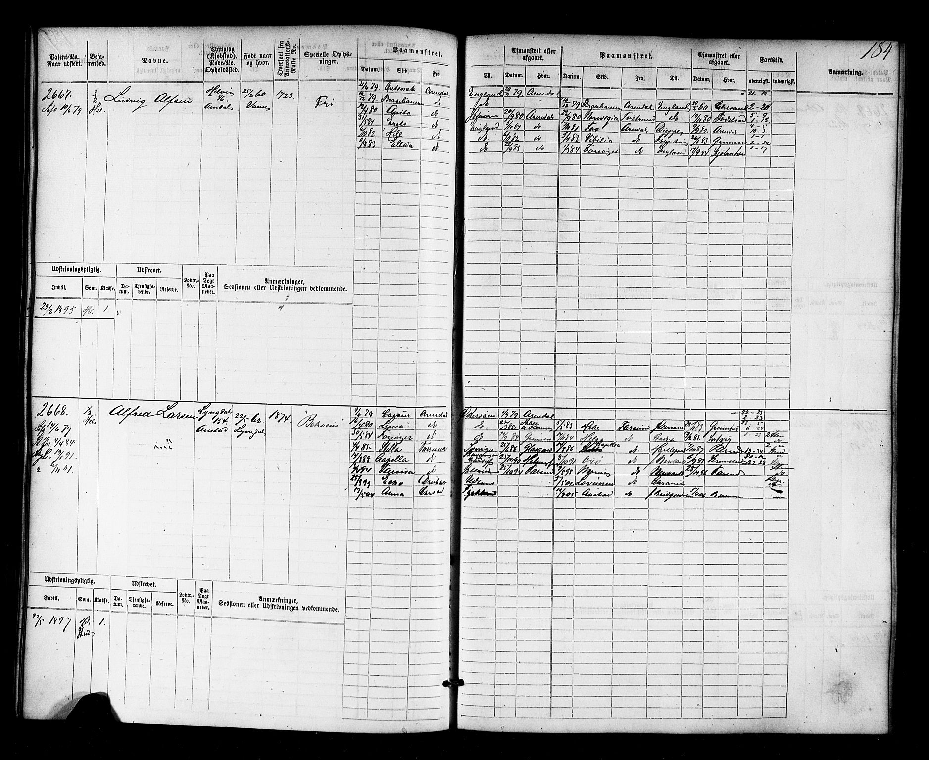 Farsund mønstringskrets, AV/SAK-2031-0017/F/Fb/L0018: Hovedrulle nr 2301-3066, Z-10, 1875-1914, p. 187
