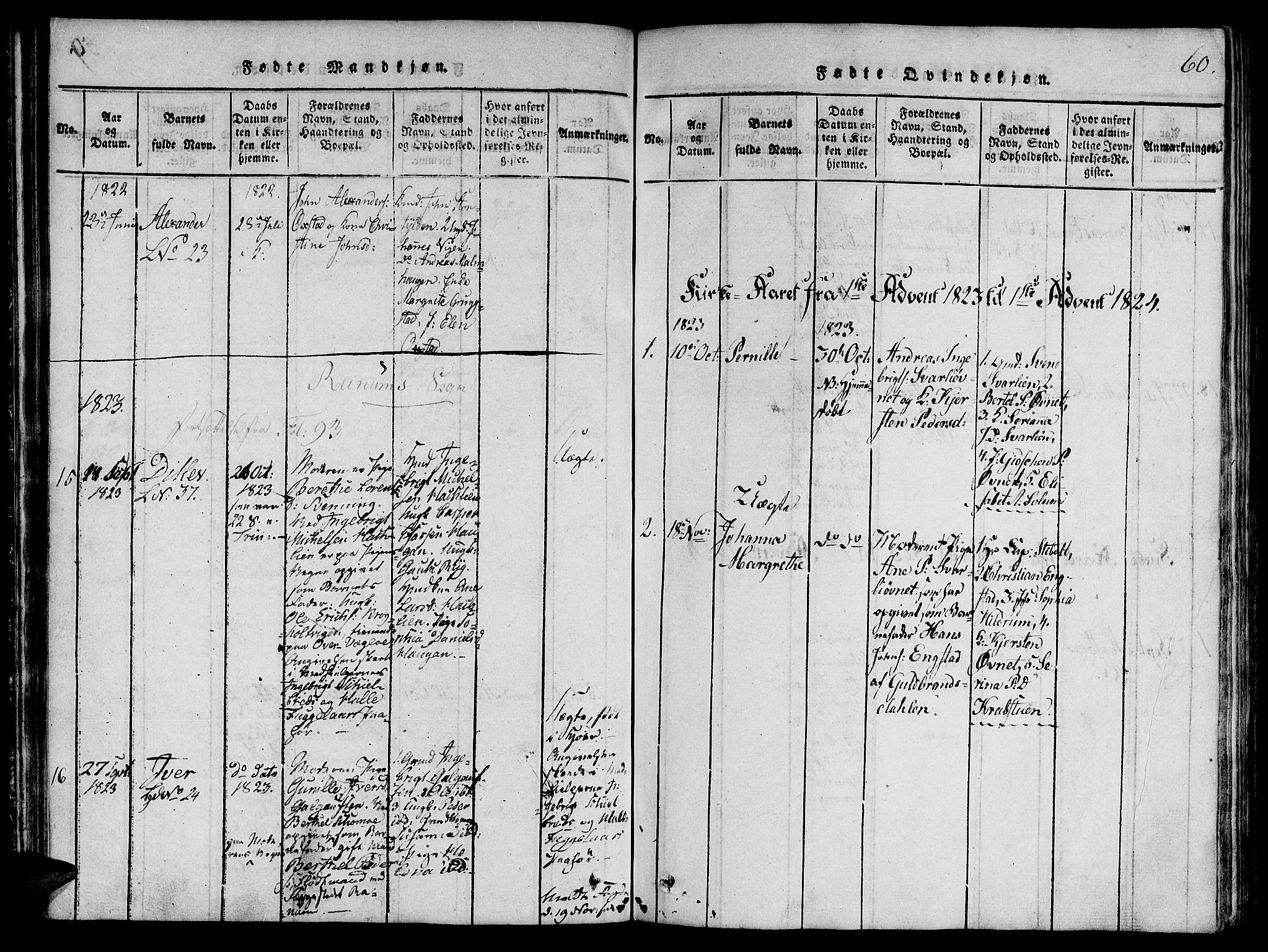 Ministerialprotokoller, klokkerbøker og fødselsregistre - Nord-Trøndelag, SAT/A-1458/764/L0546: Parish register (official) no. 764A06 /1, 1816-1823, p. 60