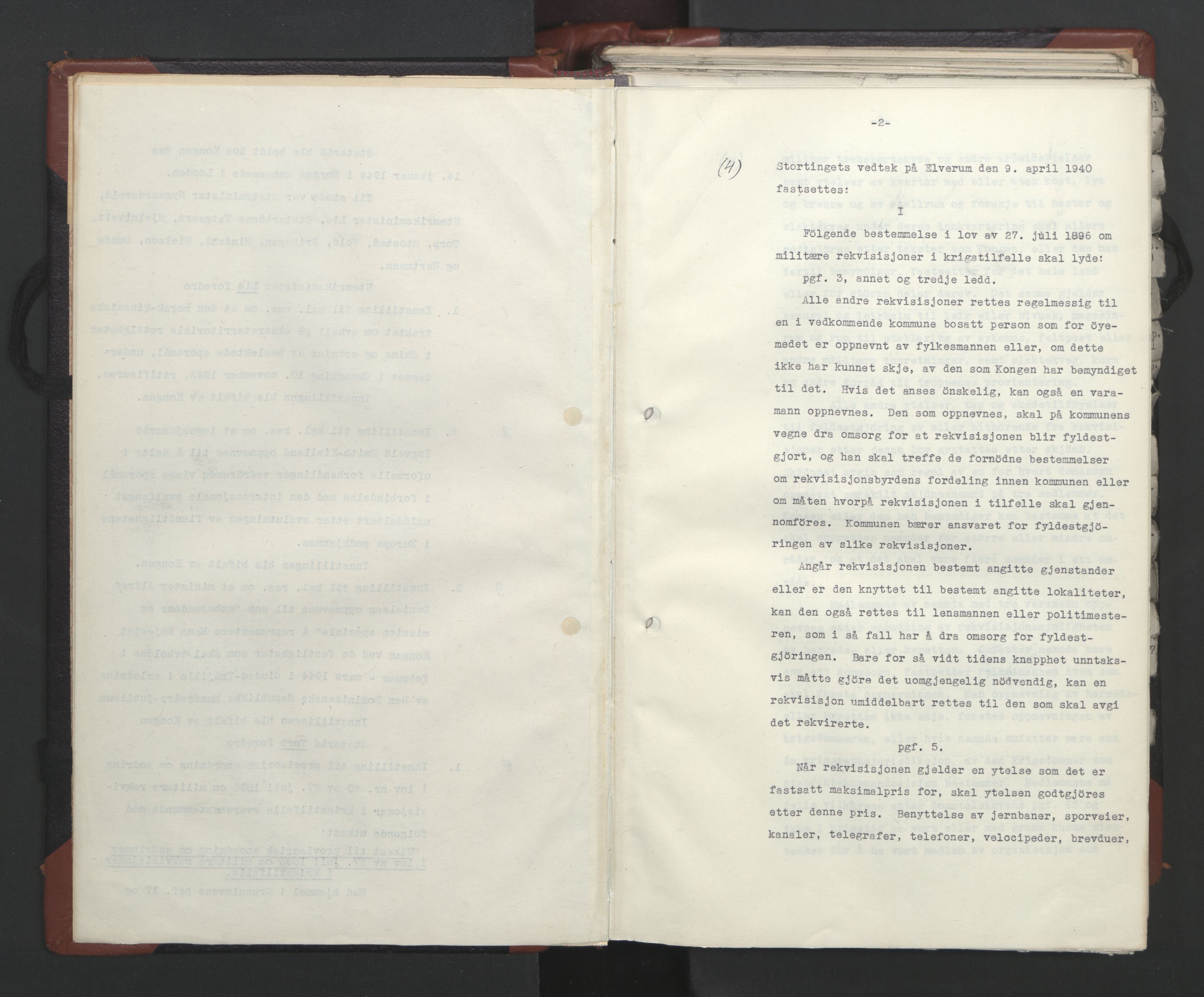 Statsrådssekretariatet, AV/RA-S-1001/A/Ac/L0124: Kgl. res. 14/1-30/6, 1944, p. 5