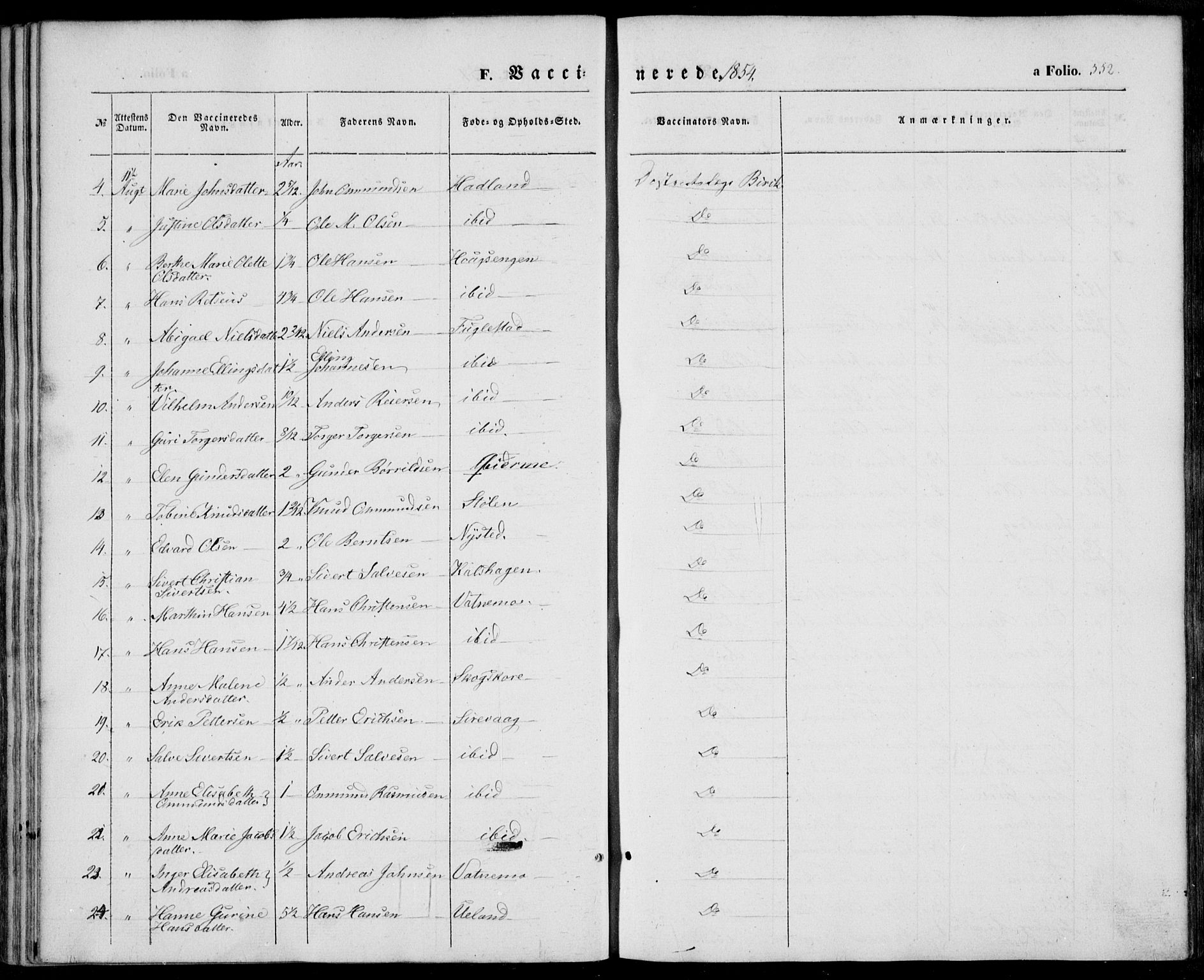 Eigersund sokneprestkontor, AV/SAST-A-101807/S08/L0013: Parish register (official) no. A 12.2, 1850-1865, p. 552