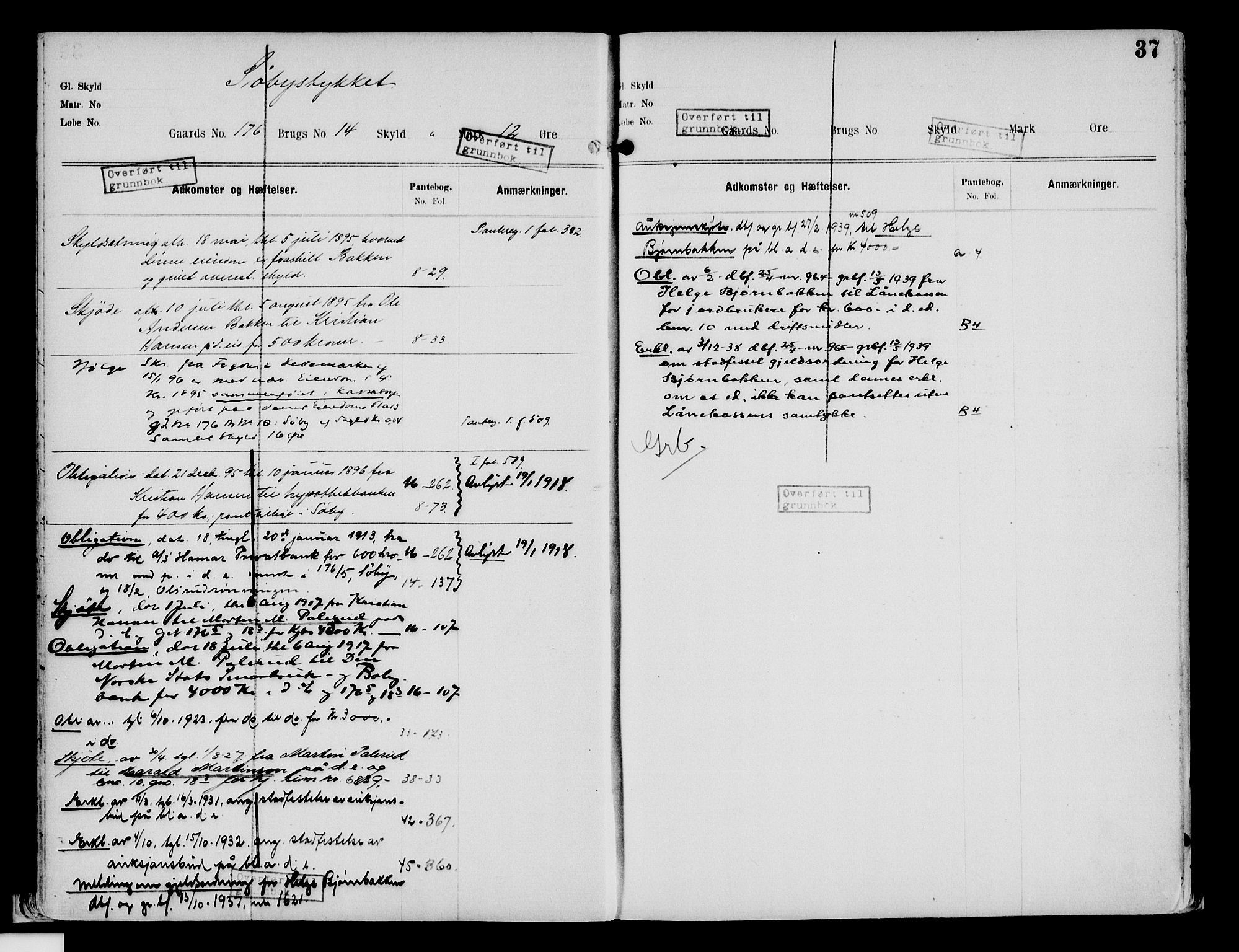 Nord-Hedmark sorenskriveri, SAH/TING-012/H/Ha/Had/Hade/L0002: Mortgage register no. 4.2, 1893-1940, p. 37