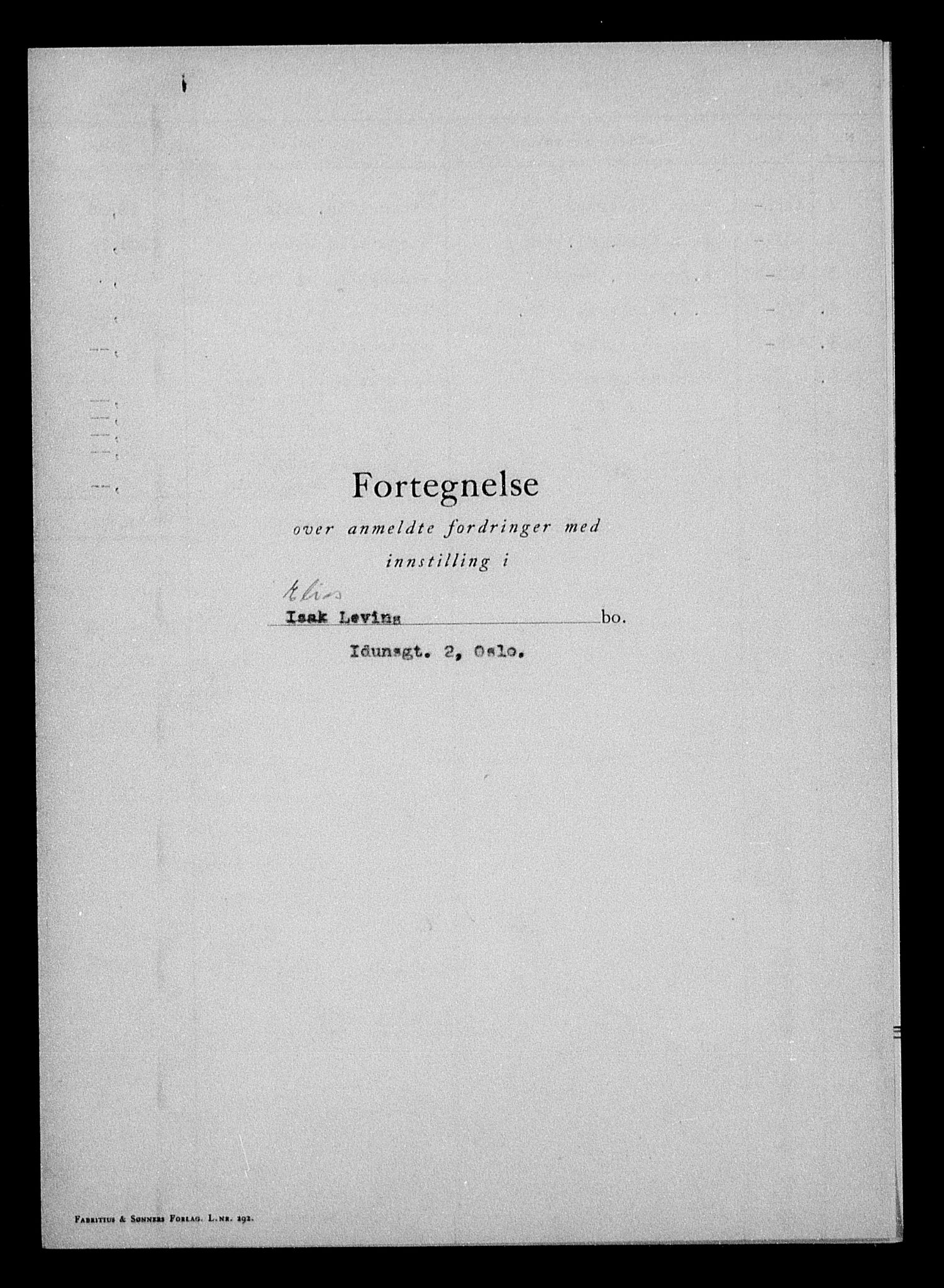 Justisdepartementet, Tilbakeføringskontoret for inndratte formuer, AV/RA-S-1564/H/Hc/Hcc/L0957: --, 1945-1947, p. 79