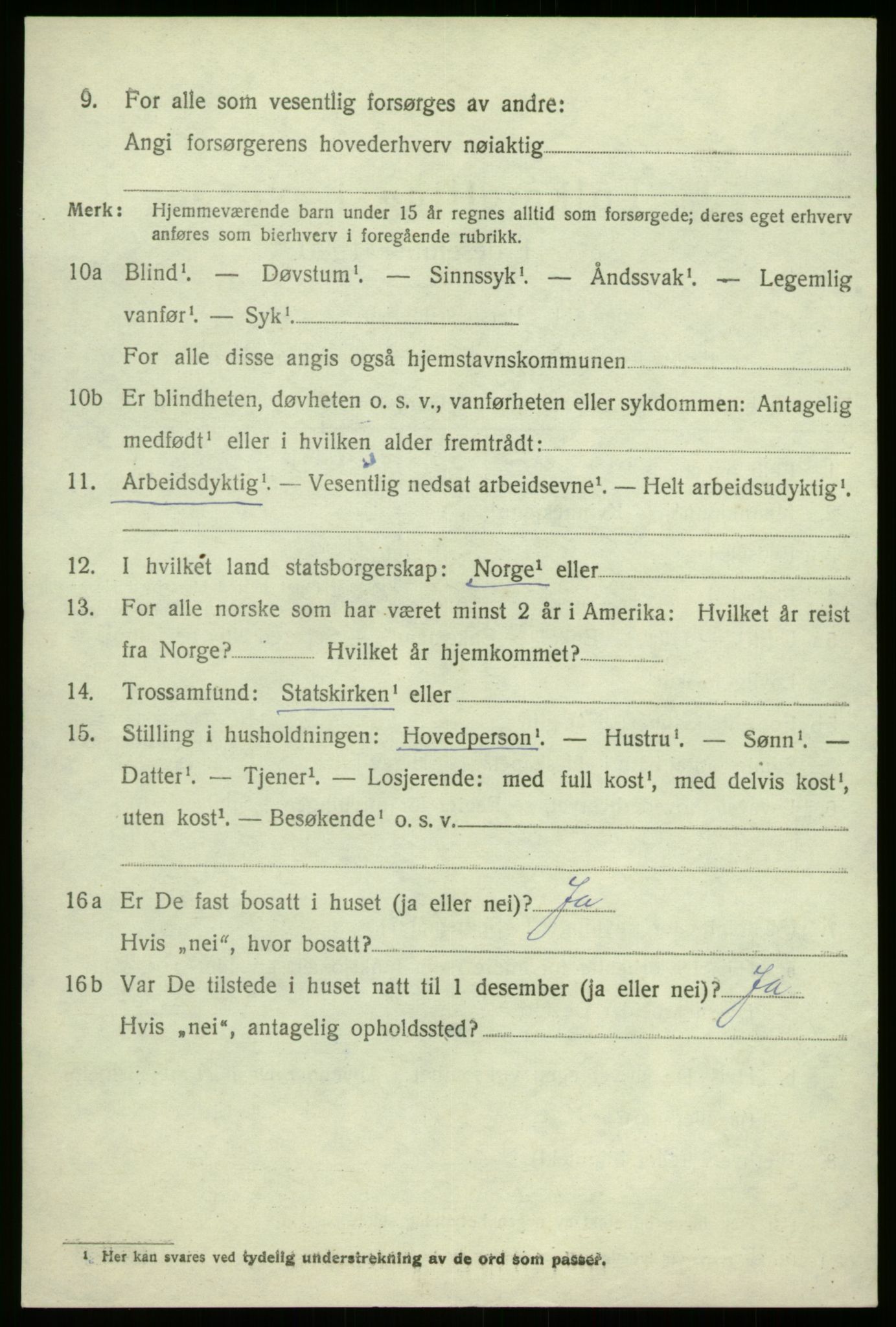 SAB, 1920 census for Sogndal, 1920, p. 6268