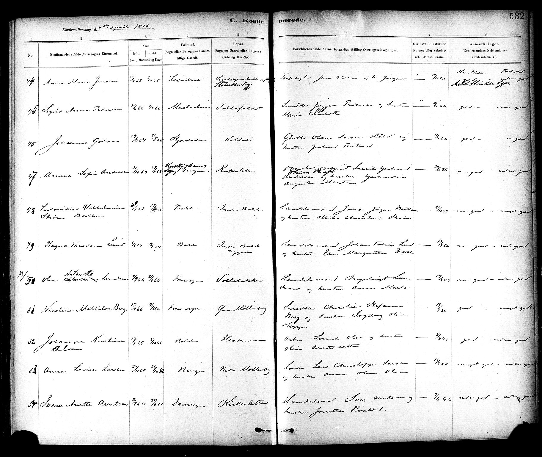 Ministerialprotokoller, klokkerbøker og fødselsregistre - Sør-Trøndelag, AV/SAT-A-1456/604/L0188: Parish register (official) no. 604A09, 1878-1892, p. 532