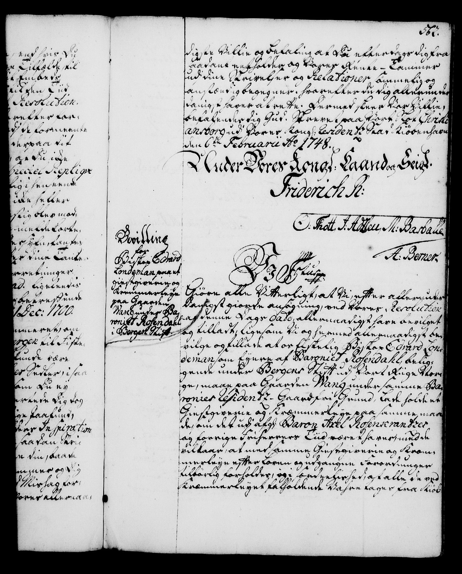 Rentekammeret, Kammerkanselliet, AV/RA-EA-3111/G/Gg/Gga/L0005: Norsk ekspedisjonsprotokoll med register (merket RK 53.5), 1741-1749, p. 562