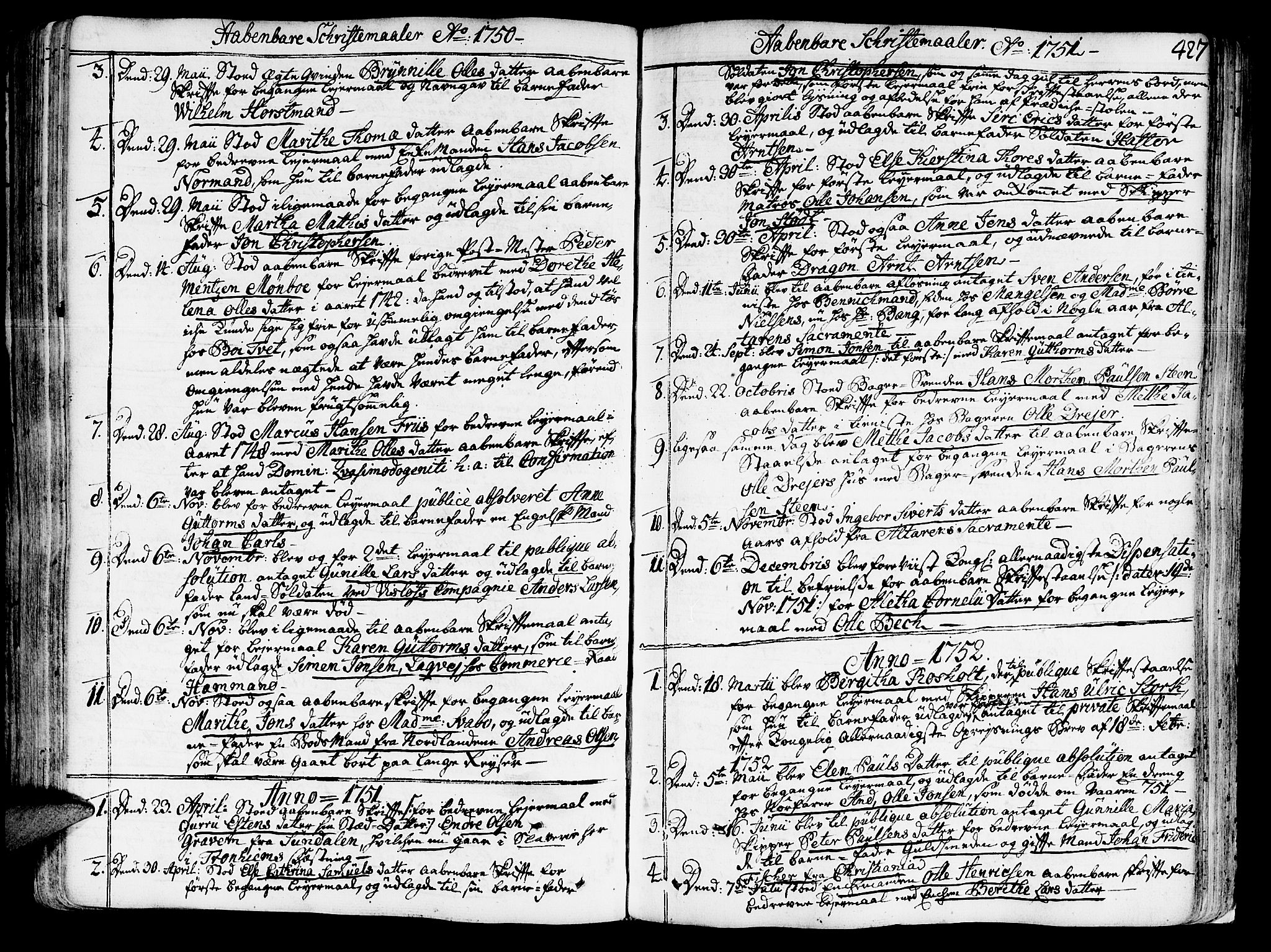 Ministerialprotokoller, klokkerbøker og fødselsregistre - Sør-Trøndelag, SAT/A-1456/602/L0103: Parish register (official) no. 602A01, 1732-1774, p. 427