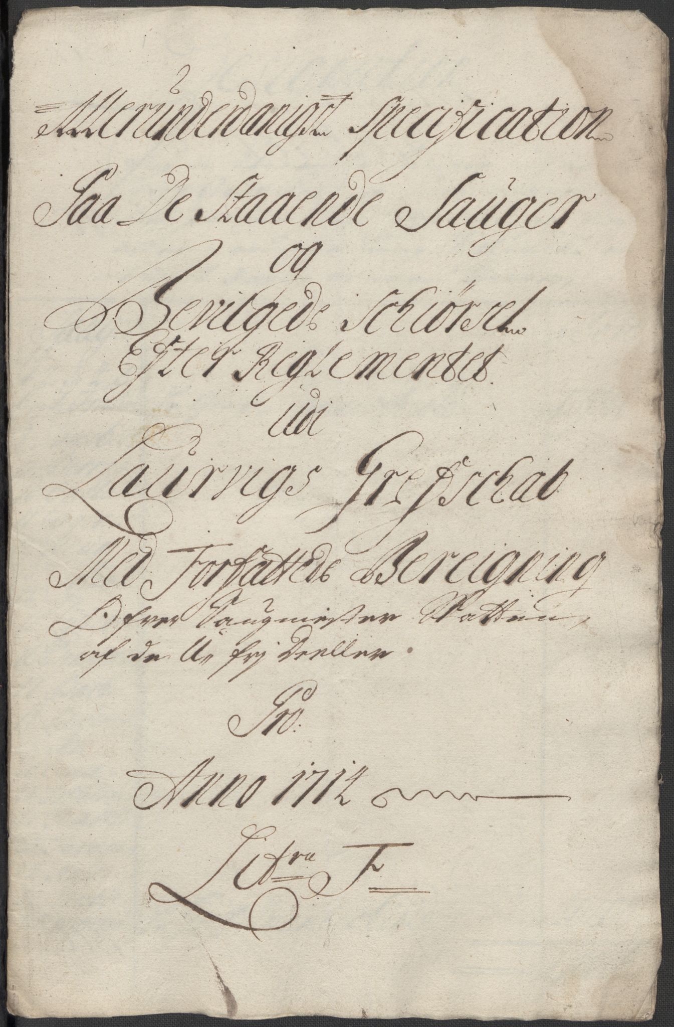 Rentekammeret inntil 1814, Reviderte regnskaper, Fogderegnskap, RA/EA-4092/R33/L1986: Fogderegnskap Larvik grevskap, 1714-1715, p. 152