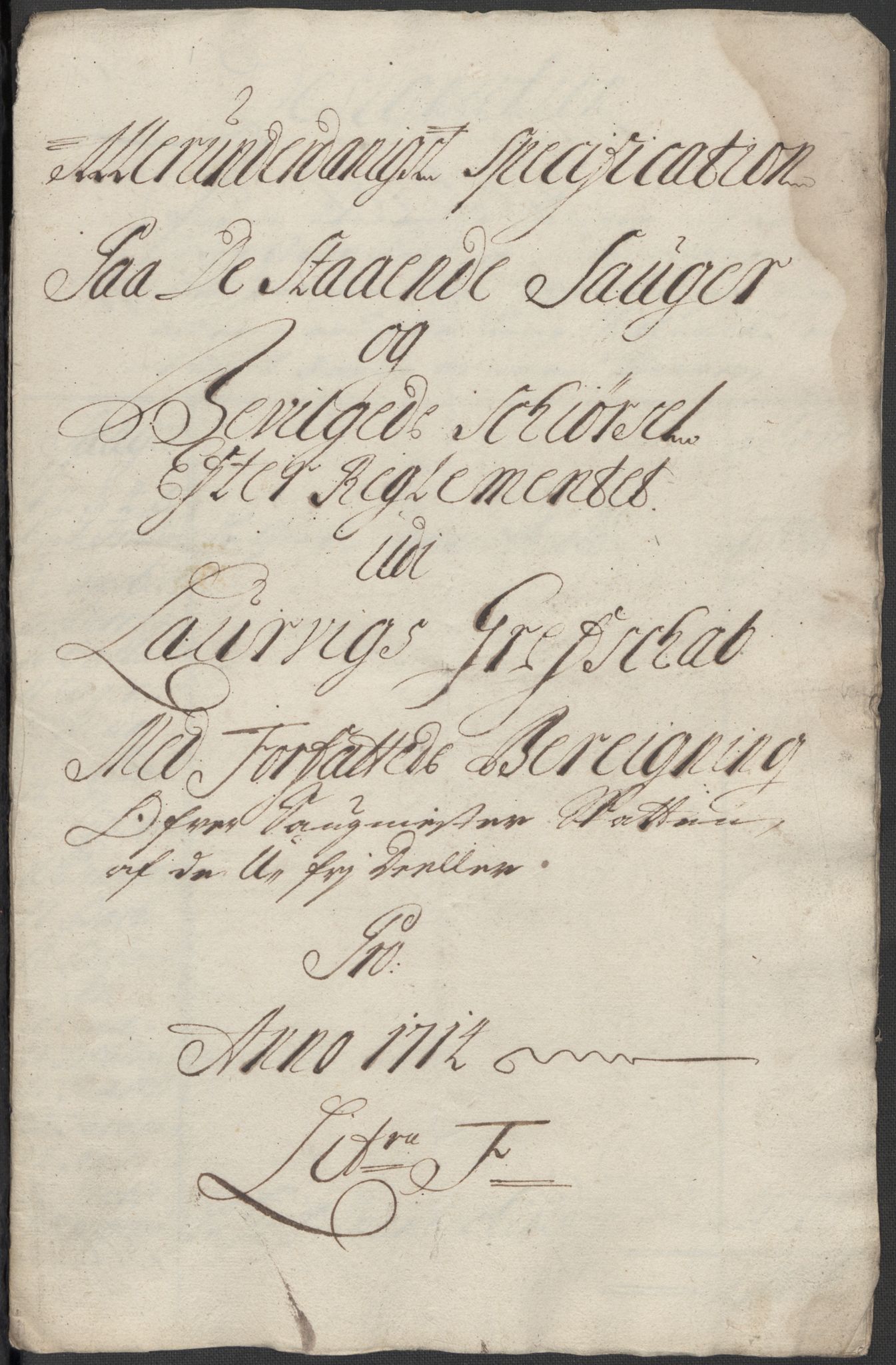 Rentekammeret inntil 1814, Reviderte regnskaper, Fogderegnskap, AV/RA-EA-4092/R33/L1986: Fogderegnskap Larvik grevskap, 1714-1715, p. 152