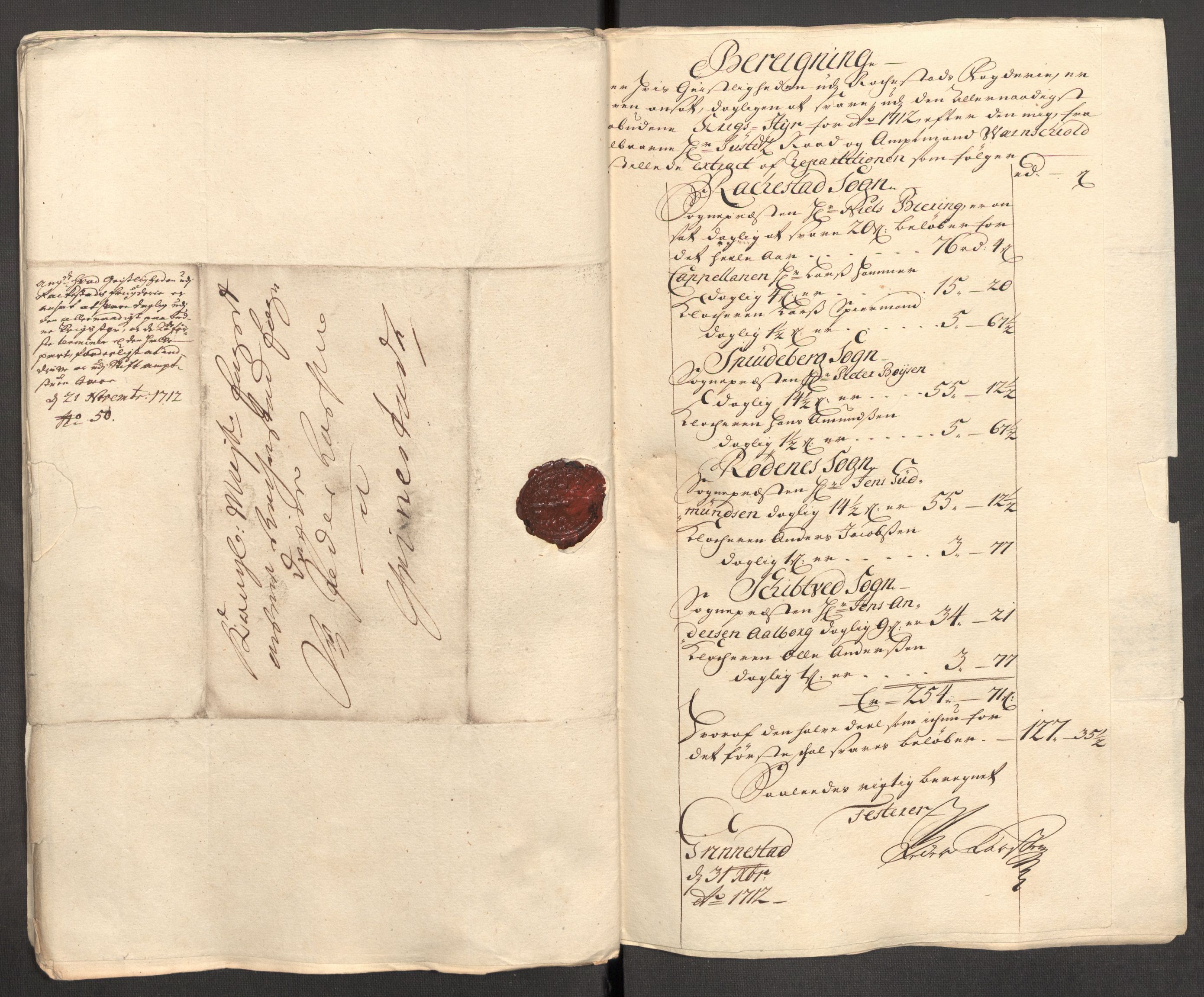 Rentekammeret inntil 1814, Reviderte regnskaper, Fogderegnskap, RA/EA-4092/R07/L0305: Fogderegnskap Rakkestad, Heggen og Frøland, 1712, p. 74