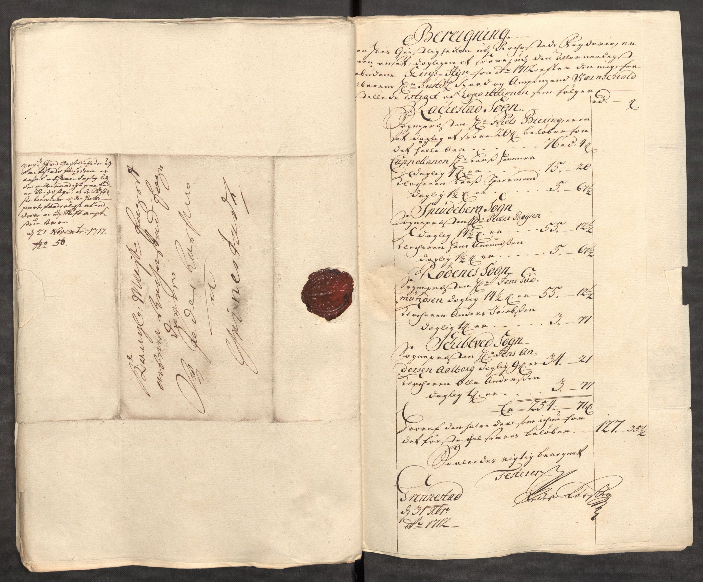 Rentekammeret inntil 1814, Reviderte regnskaper, Fogderegnskap, AV/RA-EA-4092/R07/L0305: Fogderegnskap Rakkestad, Heggen og Frøland, 1712, p. 74