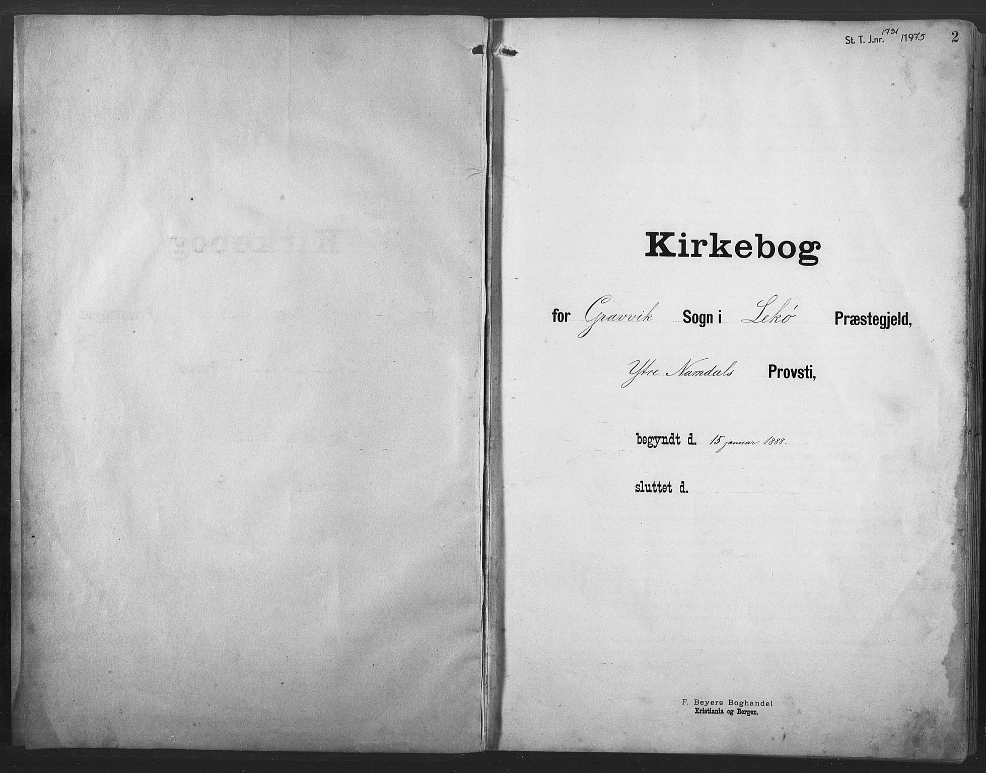 Ministerialprotokoller, klokkerbøker og fødselsregistre - Nord-Trøndelag, SAT/A-1458/789/L0706: Parish register (copy) no. 789C01, 1888-1931, p. 2