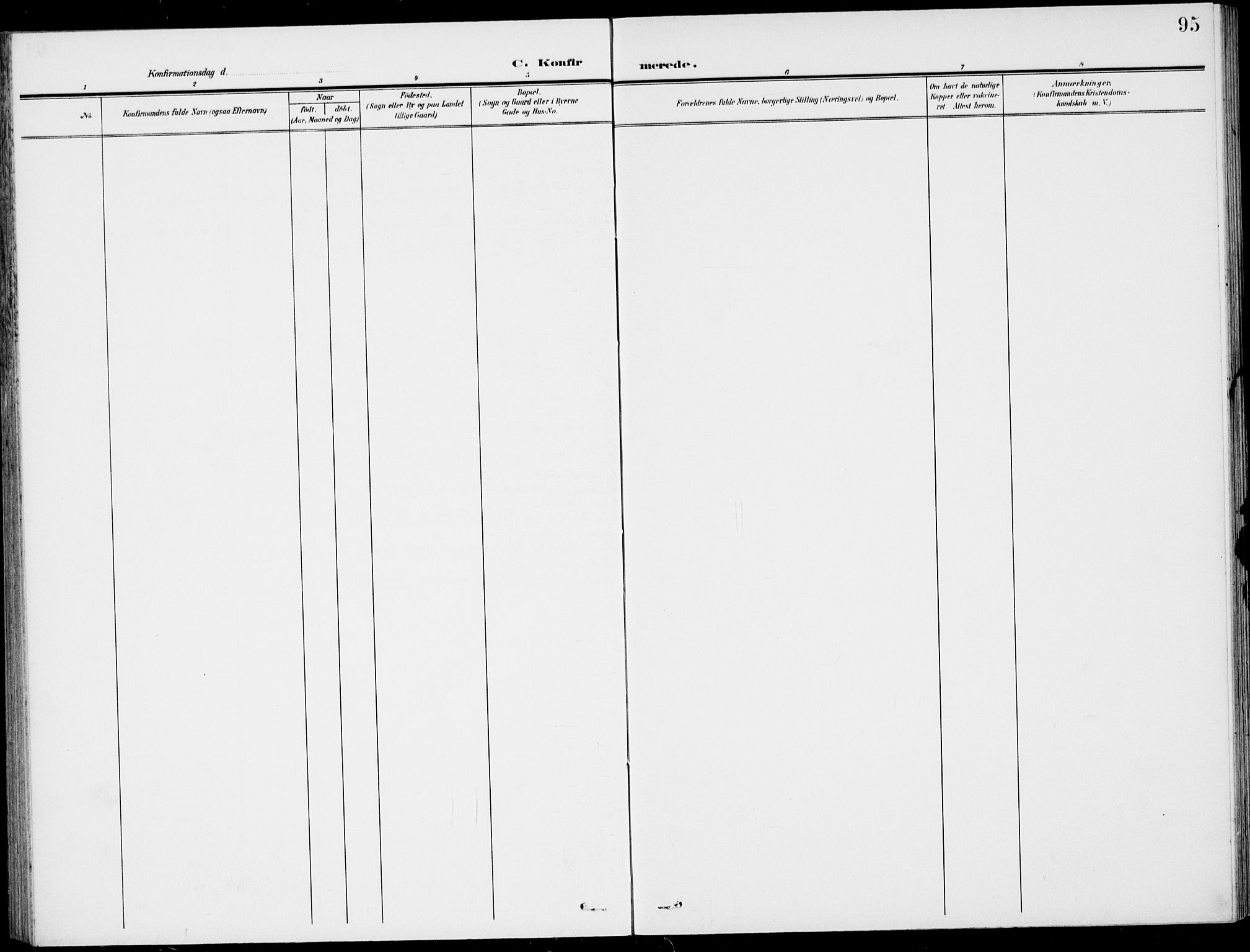 Stokke kirkebøker, AV/SAKO-A-320/G/Gc/L0001: Parish register (copy) no. III 1, 1904-1935, p. 95