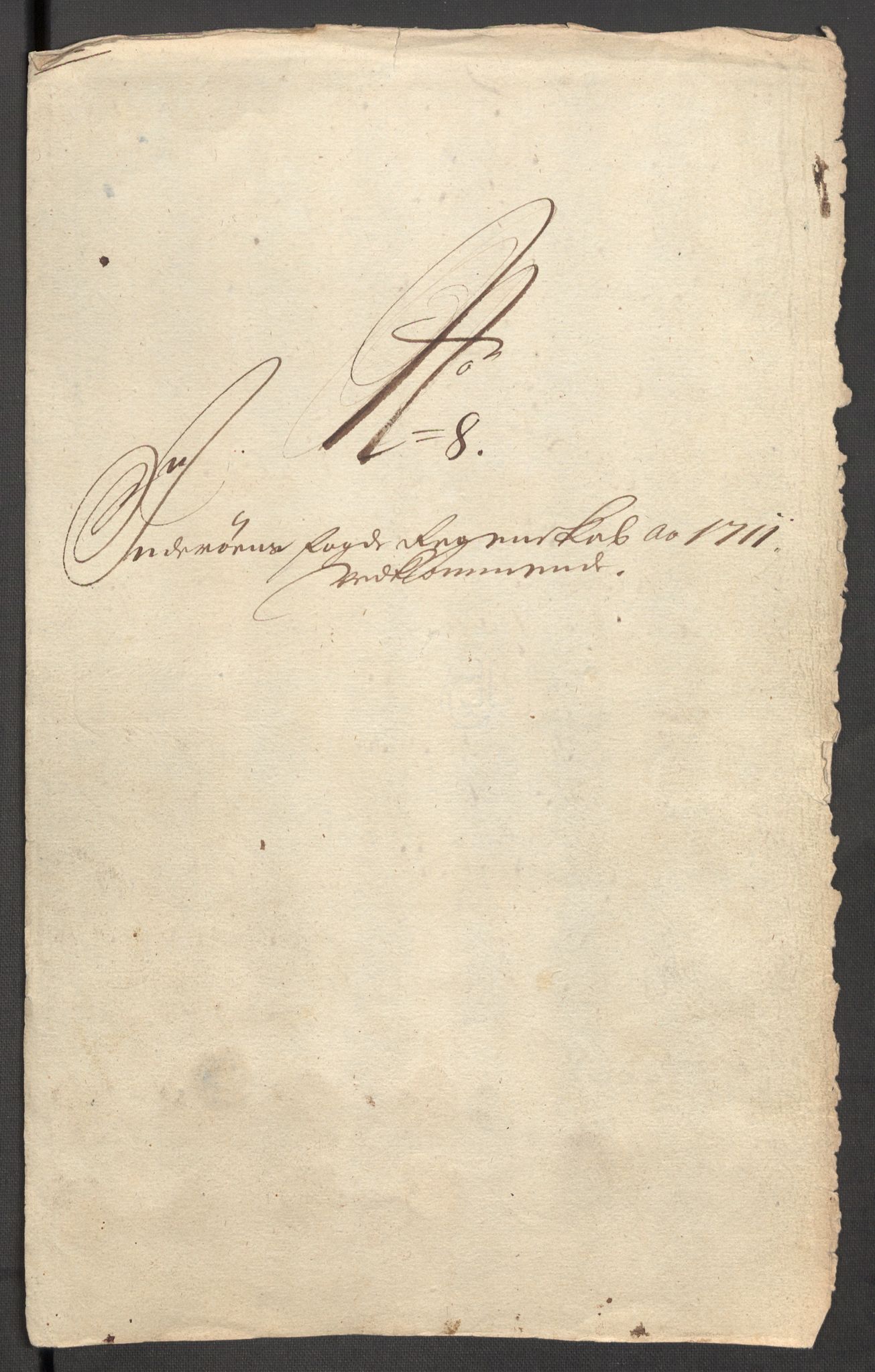 Rentekammeret inntil 1814, Reviderte regnskaper, Fogderegnskap, RA/EA-4092/R63/L4319: Fogderegnskap Inderøy, 1711, p. 235