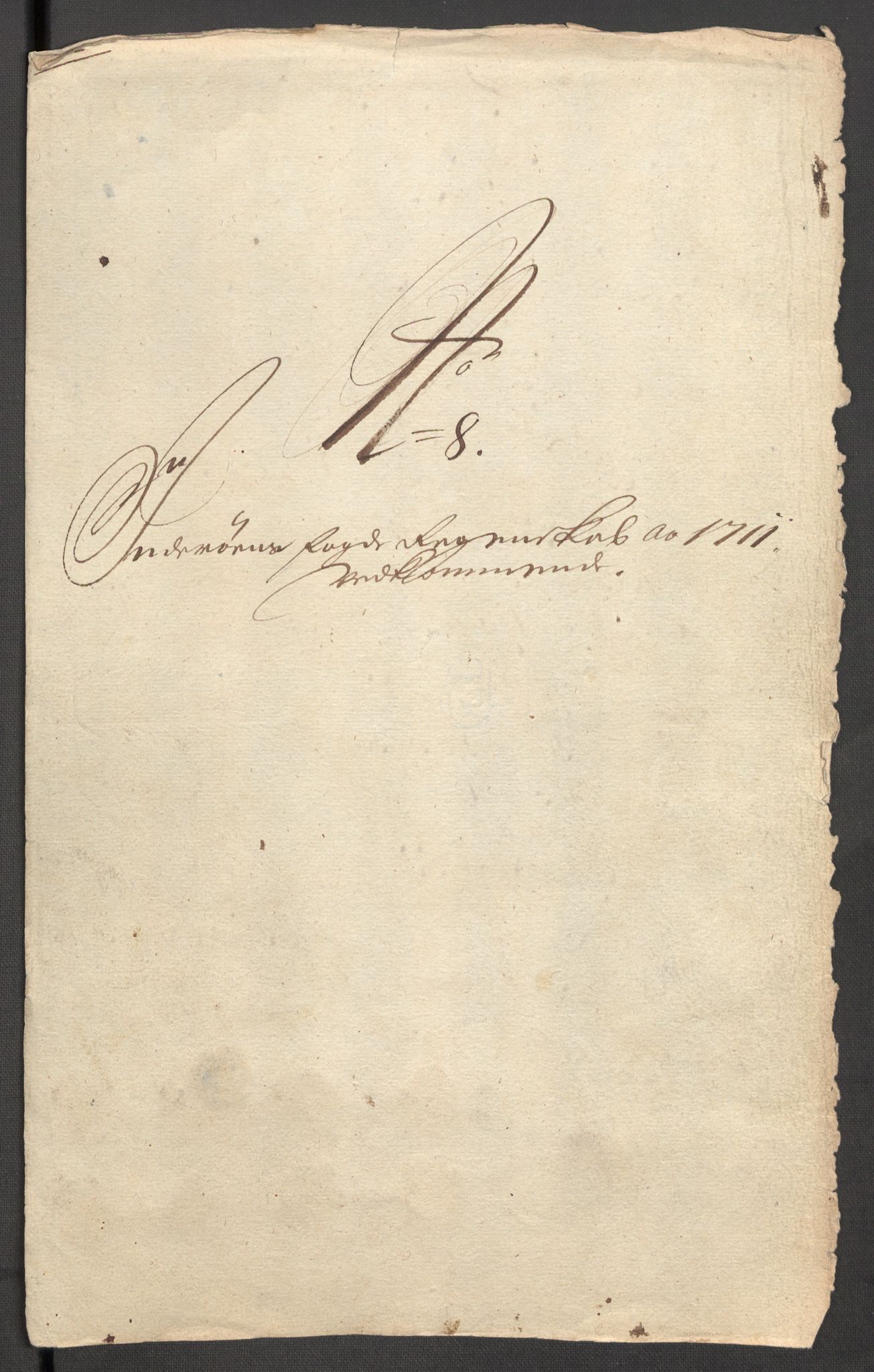 Rentekammeret inntil 1814, Reviderte regnskaper, Fogderegnskap, AV/RA-EA-4092/R63/L4319: Fogderegnskap Inderøy, 1711, p. 235