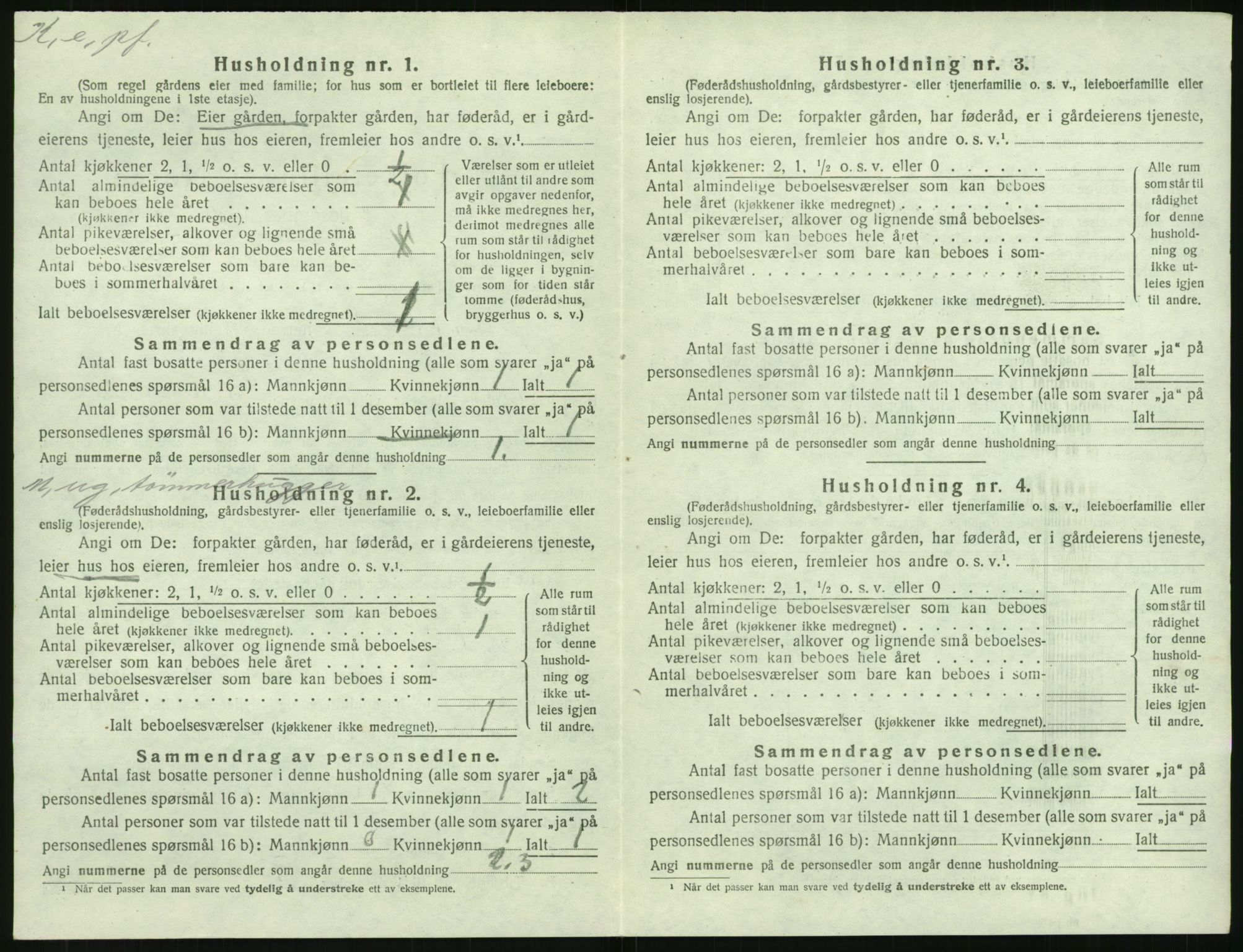 SAK, 1920 census for Øyestad, 1920, p. 1701