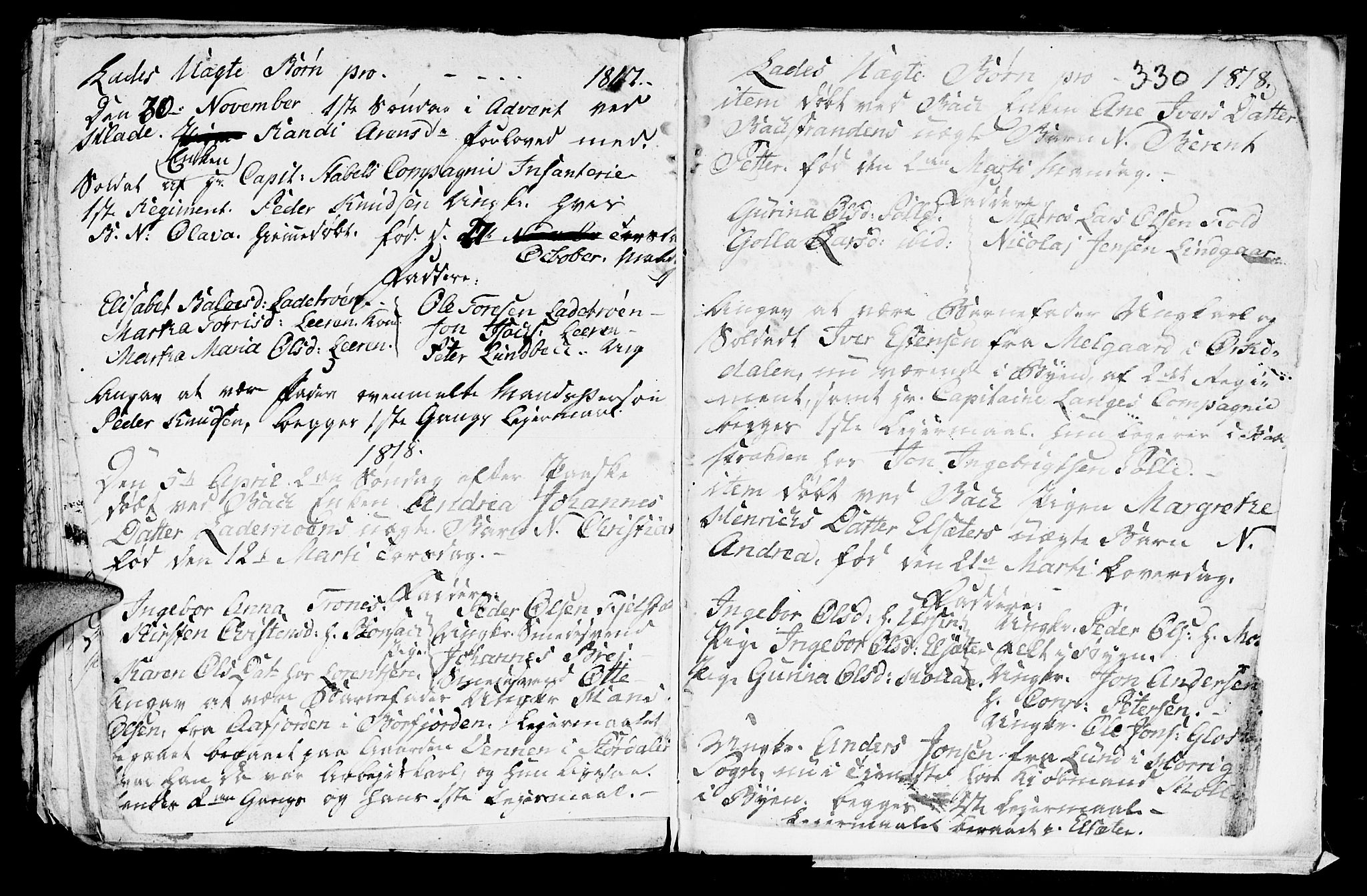 Ministerialprotokoller, klokkerbøker og fødselsregistre - Sør-Trøndelag, SAT/A-1456/606/L0305: Parish register (copy) no. 606C01, 1757-1819, p. 330