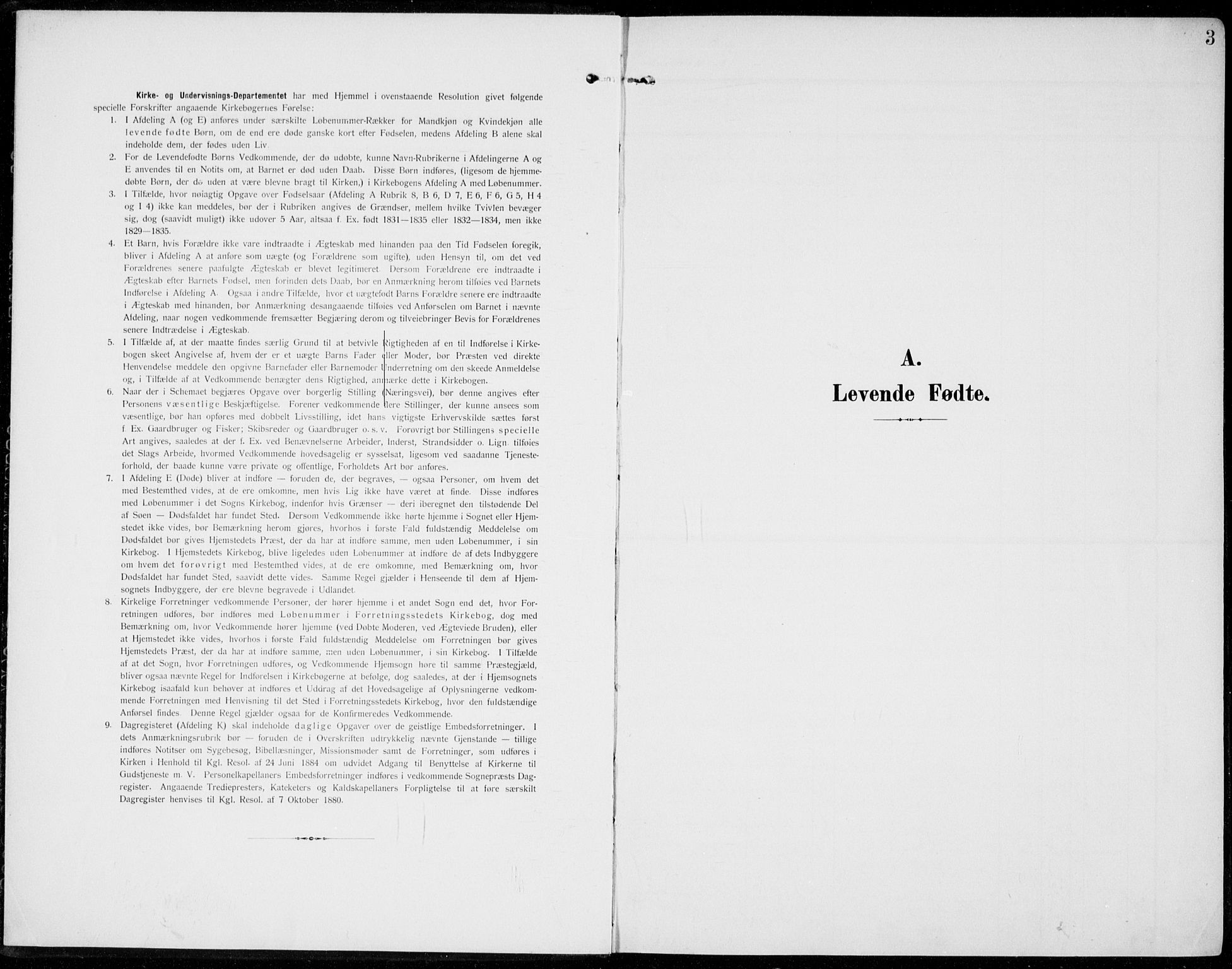 Sel prestekontor, AV/SAH-PREST-074/H/Ha/Haa/L0001: Parish register (official) no. 1, 1905-1922, p. 3