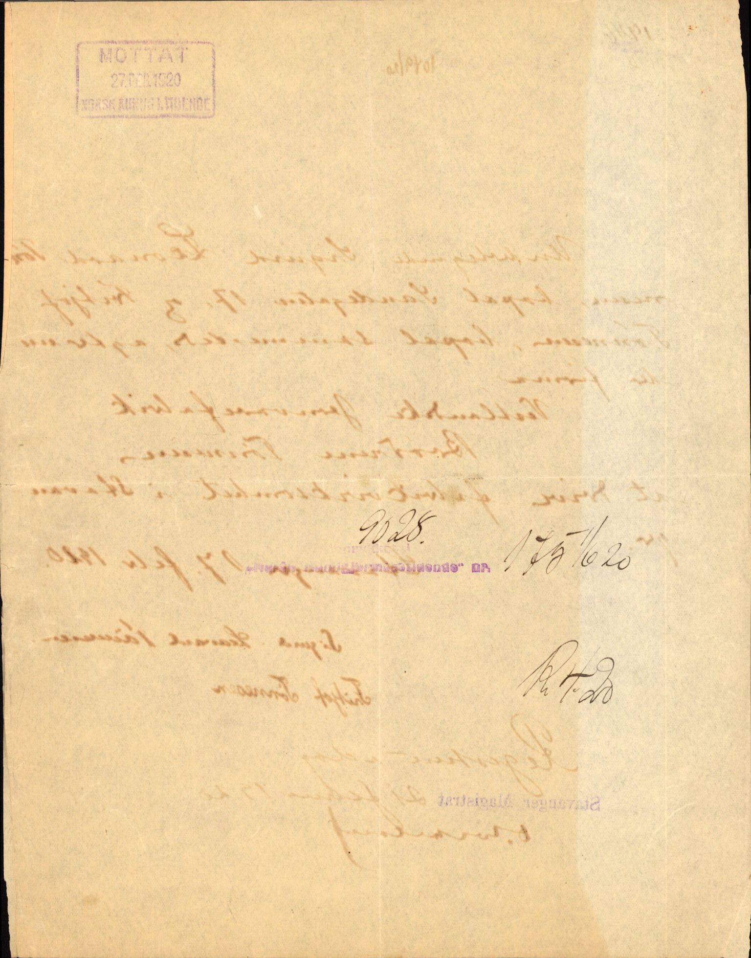 Stavanger byfogd, AV/SAST-A-101408/002/J/Jd/Jde/L0004: Registreringsmeldinger og bilag. Enkeltmannsforetak, 1001-1350, 1891-1990, p. 449