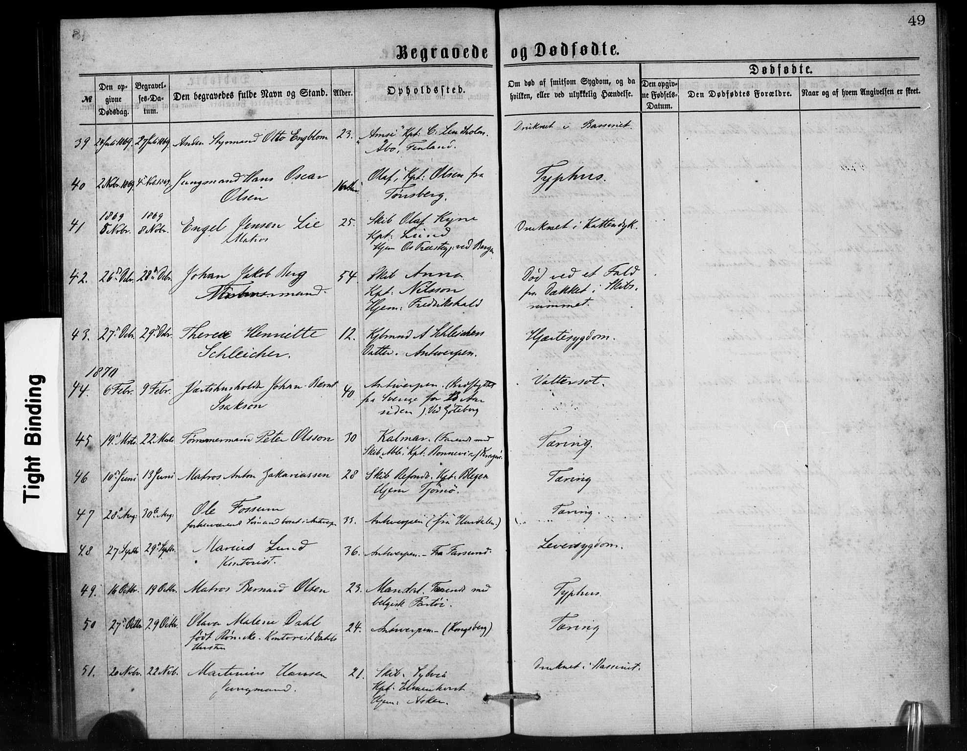 Den norske sjømannsmisjon i utlandet/Antwerpen, SAB/SAB/PA-0105/H/Ha/L0001: Parish register (official) no. A 1, 1865-1887, p. 49