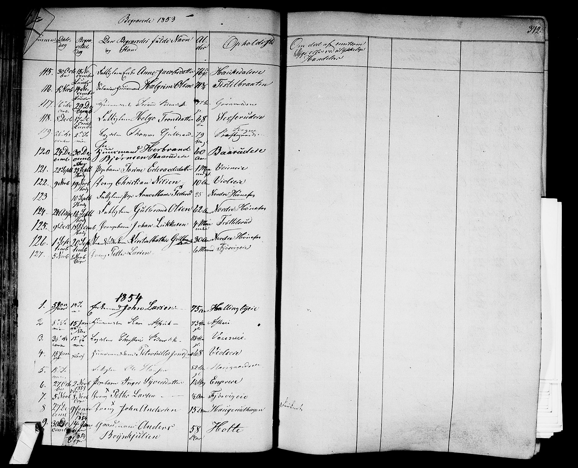 Norderhov kirkebøker, AV/SAKO-A-237/F/Fa/L0011: Parish register (official) no. 11, 1847-1856, p. 372