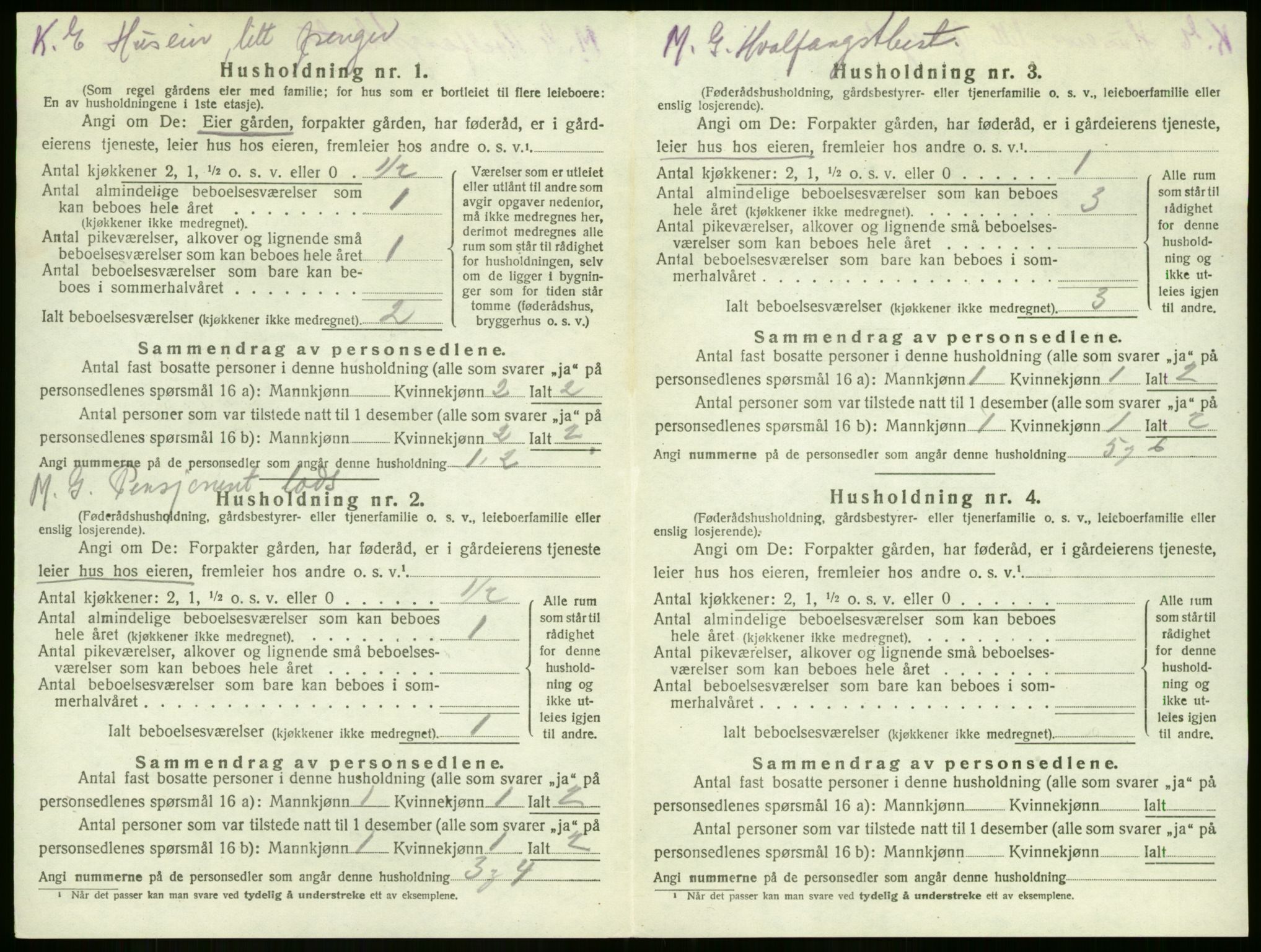 SAKO, 1920 census for Sem, 1920, p. 2517
