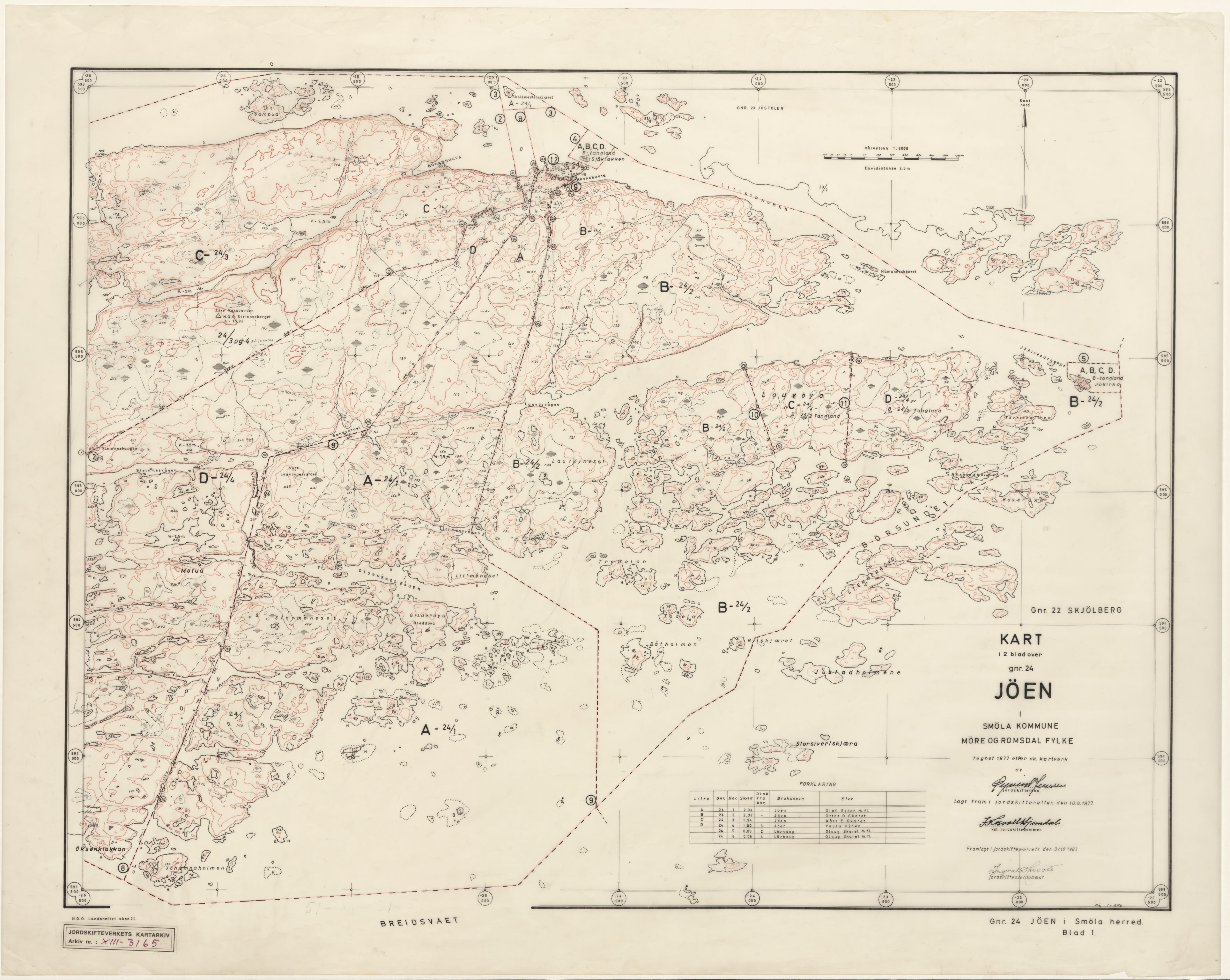 Jordskifteverkets kartarkiv, RA/S-3929/T, 1859-1988, p. 3998