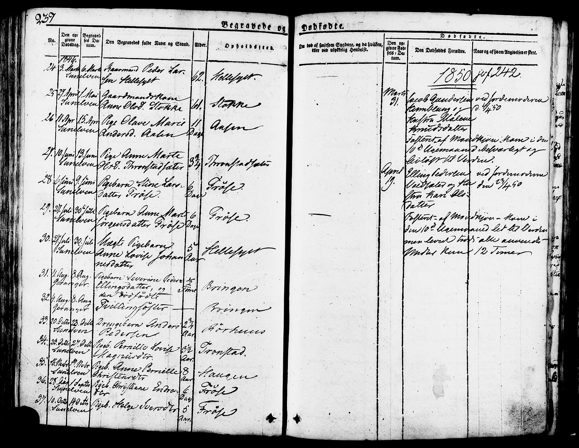 Ministerialprotokoller, klokkerbøker og fødselsregistre - Møre og Romsdal, AV/SAT-A-1454/517/L0221: Parish register (official) no. 517A01, 1827-1858, p. 237