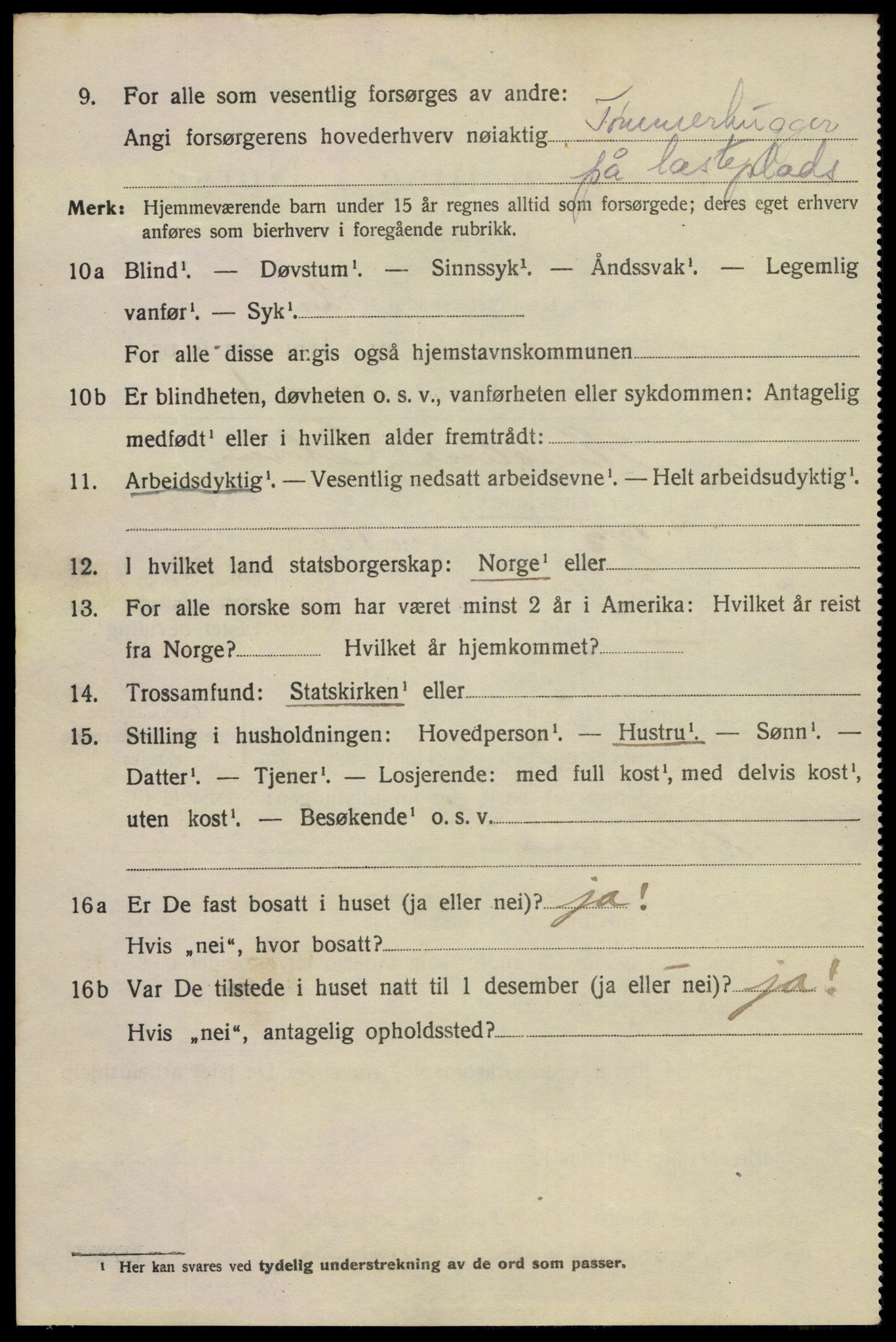 SAKO, 1920 census for Porsgrunn, 1920, p. 18930