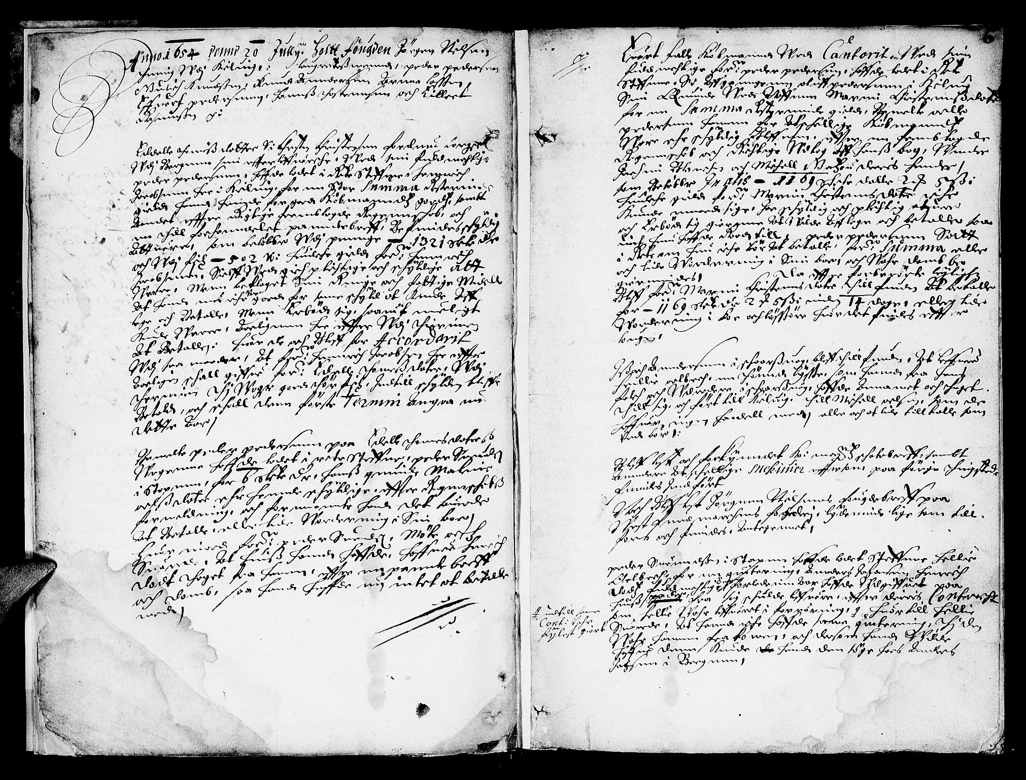 Finnmark sorenskriveri, AV/SATØ-S-0053/F/Fa/L0010: Justisprotokoller, 1654-1663, p. 5b-6a