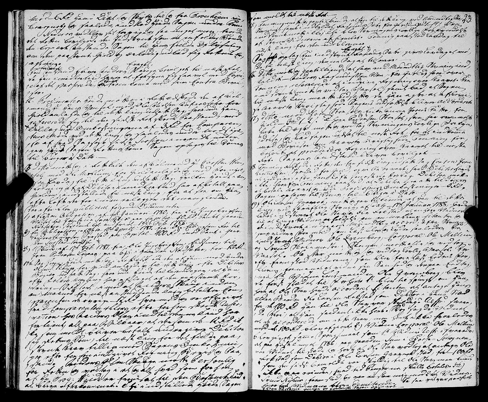 Strinda og Selbu sorenskriveri, AV/SAT-A-0015/1/1A/L0015: Tingbok 14, 1787-1794, p. 22b-23a