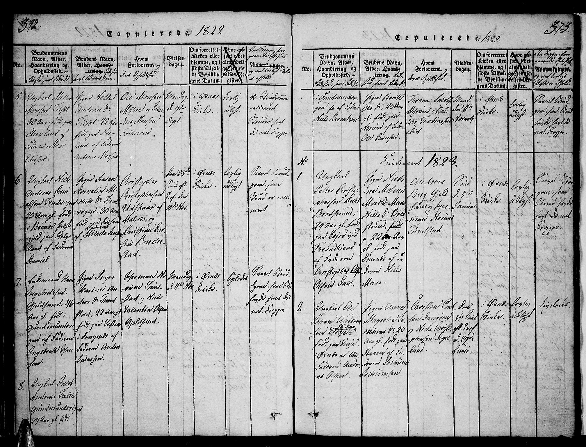 Ministerialprotokoller, klokkerbøker og fødselsregistre - Nordland, SAT/A-1459/893/L1331: Parish register (official) no. 893A04, 1820-1840, p. 372-373