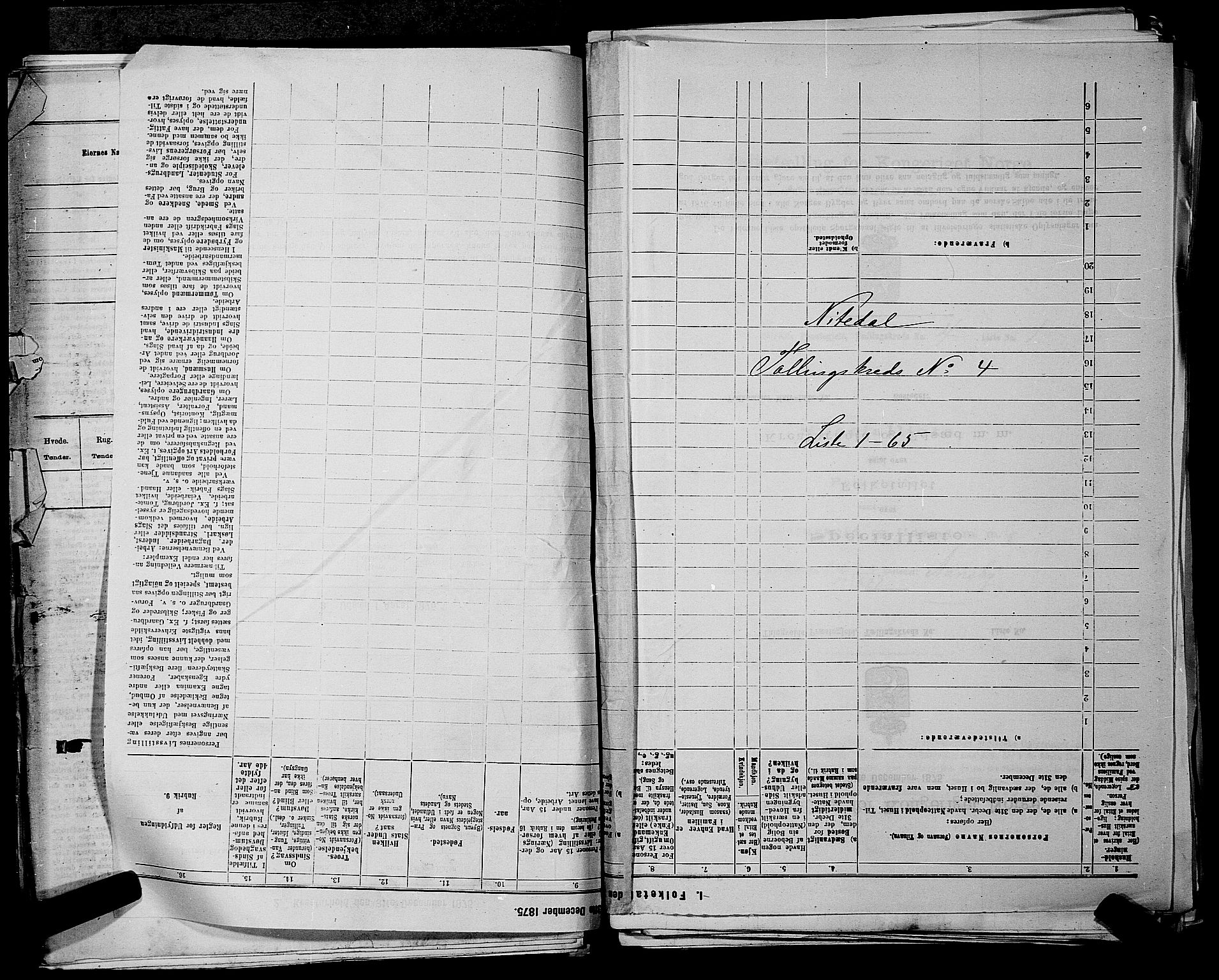 RA, 1875 census for 0233P Nittedal, 1875, p. 618