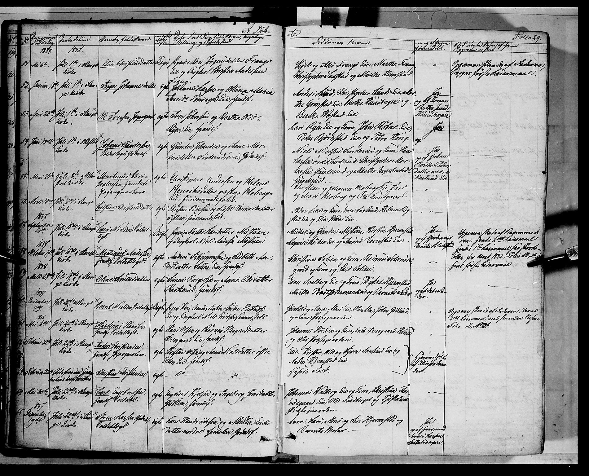 Stange prestekontor, AV/SAH-PREST-002/K/L0010: Parish register (official) no. 10, 1835-1845, p. 29