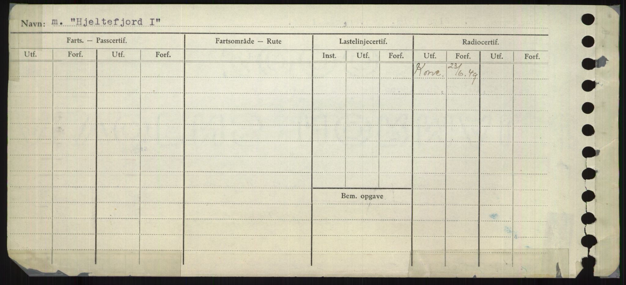 Sjøfartsdirektoratet med forløpere, Skipsmålingen, AV/RA-S-1627/H/Ha/L0003/0001: Fartøy, Hilm-Mar / Fartøy, Hilm-Kol, p. 40