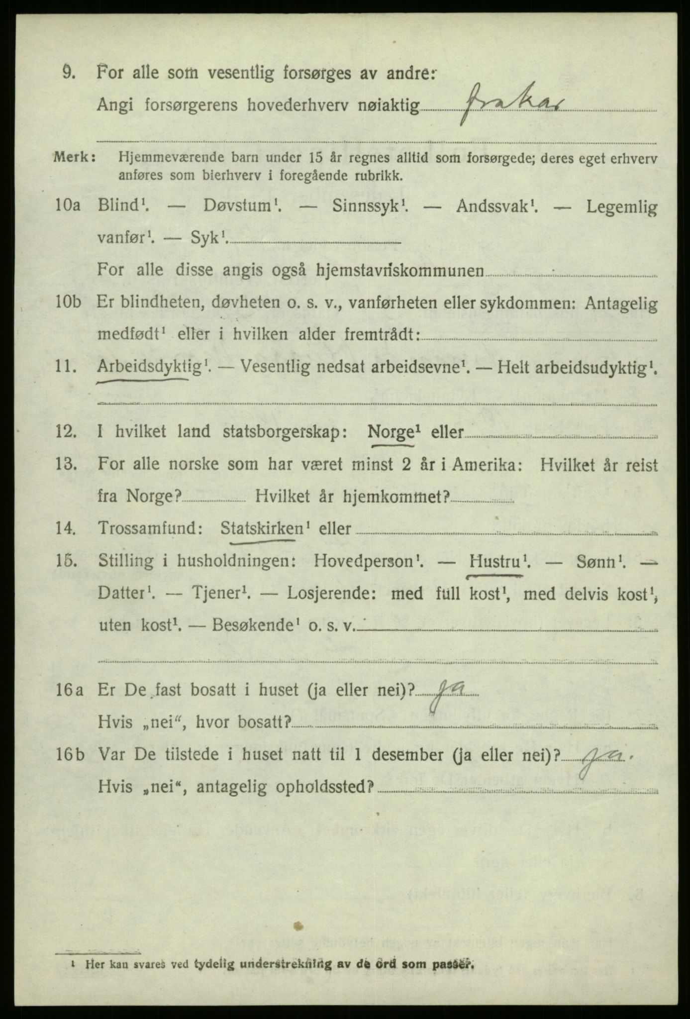 SAB, 1920 census for Kinn, 1920, p. 5384