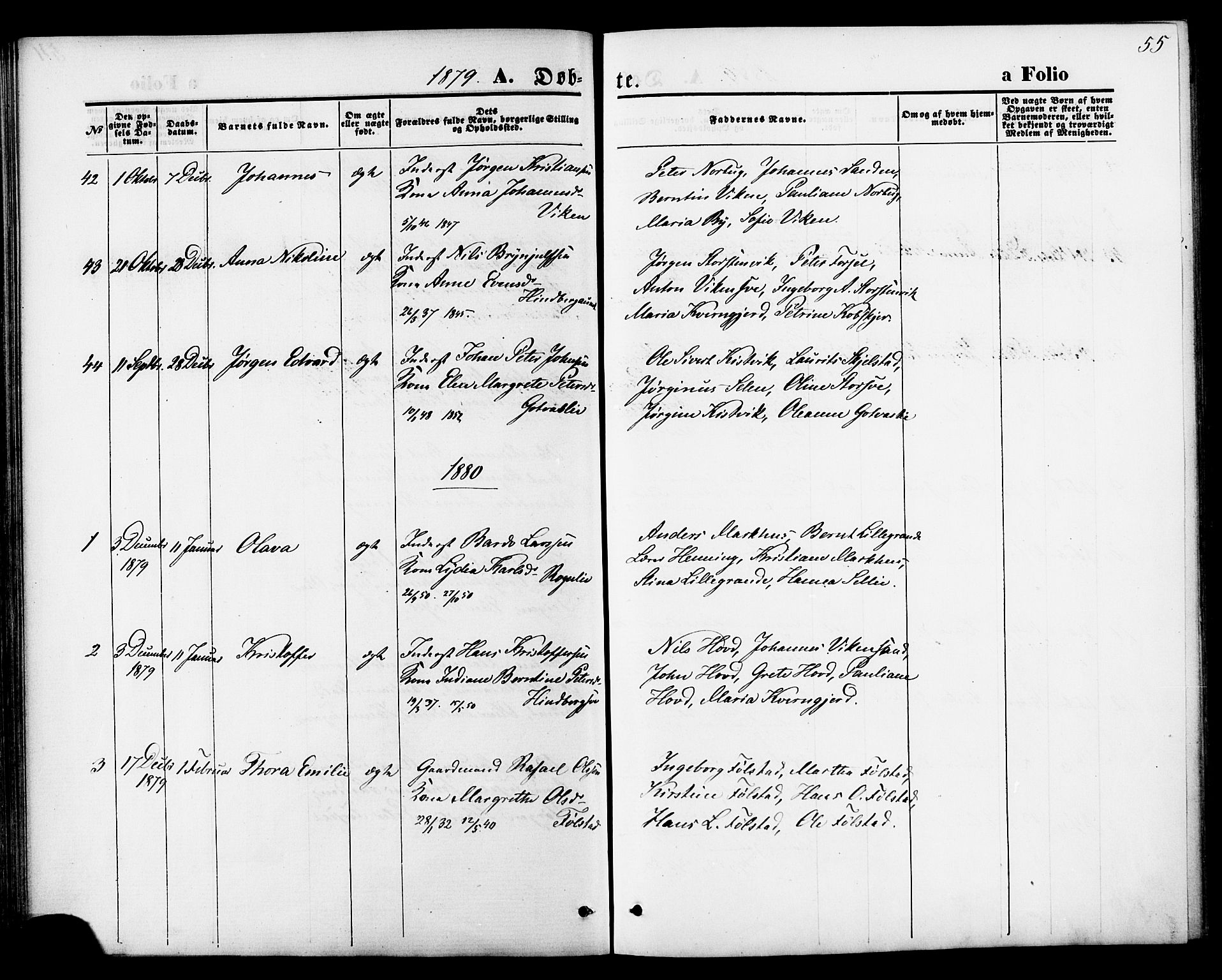 Ministerialprotokoller, klokkerbøker og fødselsregistre - Nord-Trøndelag, AV/SAT-A-1458/744/L0419: Parish register (official) no. 744A03, 1867-1881, p. 55