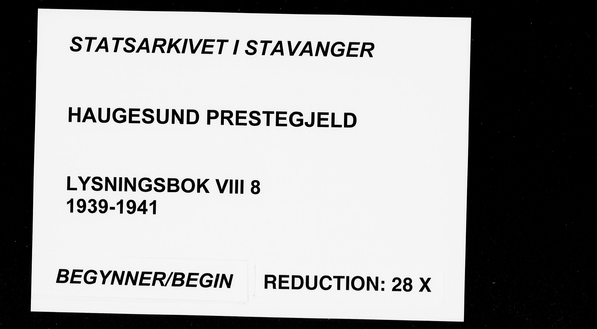 Haugesund sokneprestkontor, SAST/A -101863/I/Ie/L0008: Banns register no. VIII 8, 1936-1941