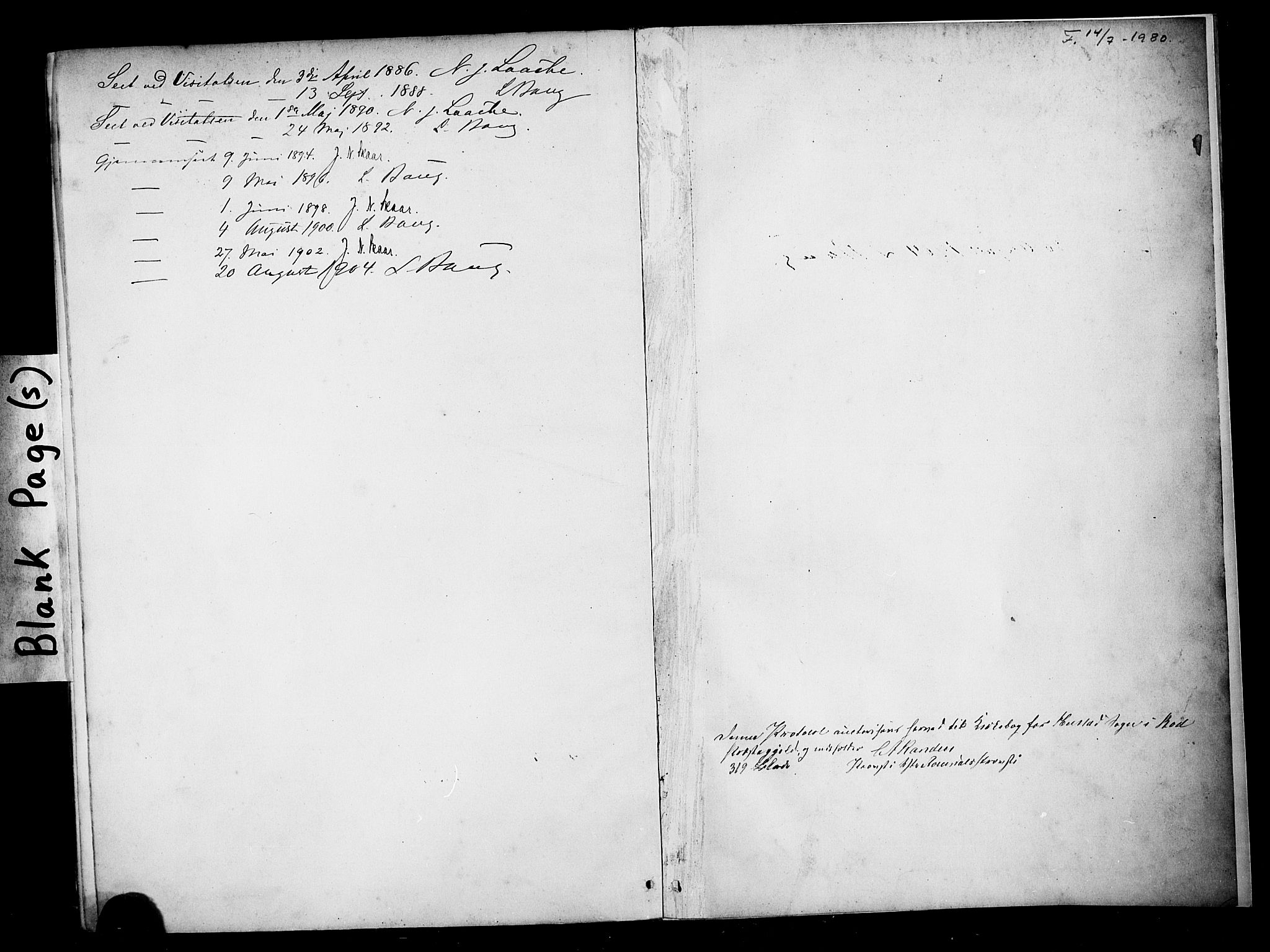 Ministerialprotokoller, klokkerbøker og fødselsregistre - Møre og Romsdal, AV/SAT-A-1454/567/L0778: Parish register (official) no. 567A01, 1881-1903