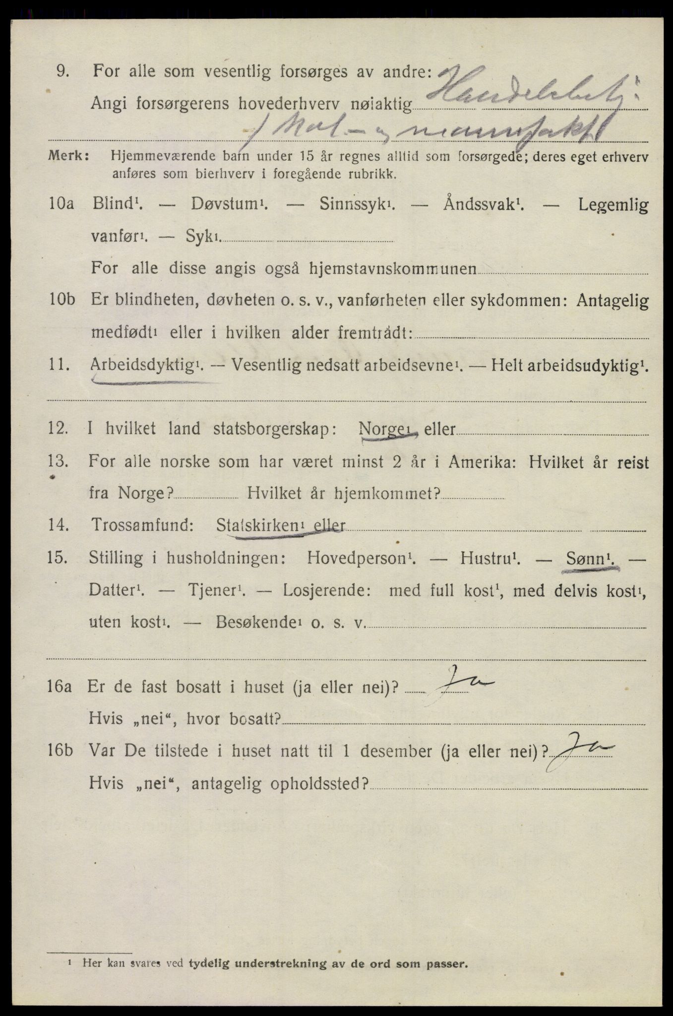 SAO, 1920 census for Lillestrøm, 1920, p. 7437