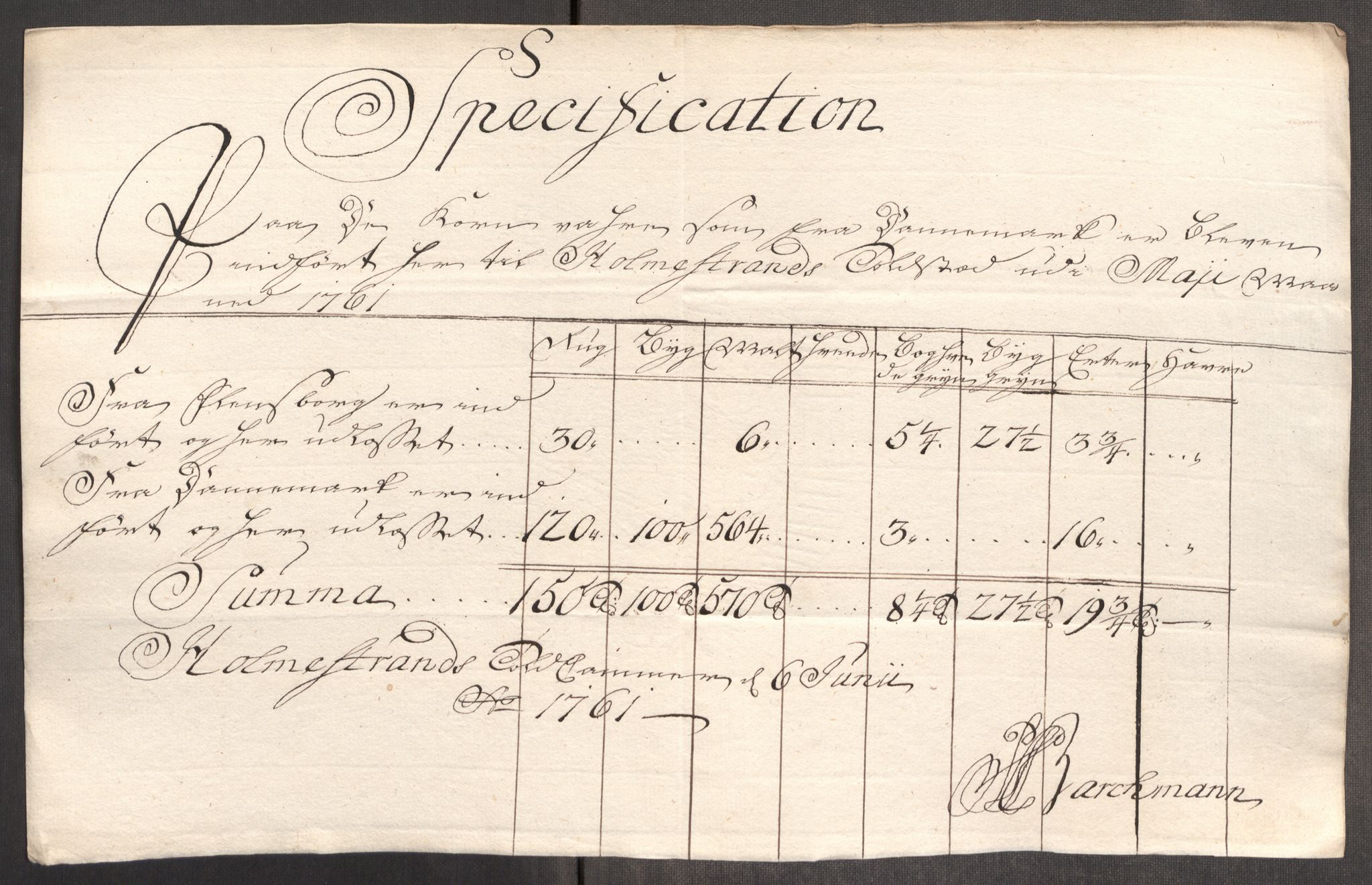 Rentekammeret inntil 1814, Realistisk ordnet avdeling, RA/EA-4070/Oe/L0007: [Ø1]: Priskuranter, 1761-1763, p. 137